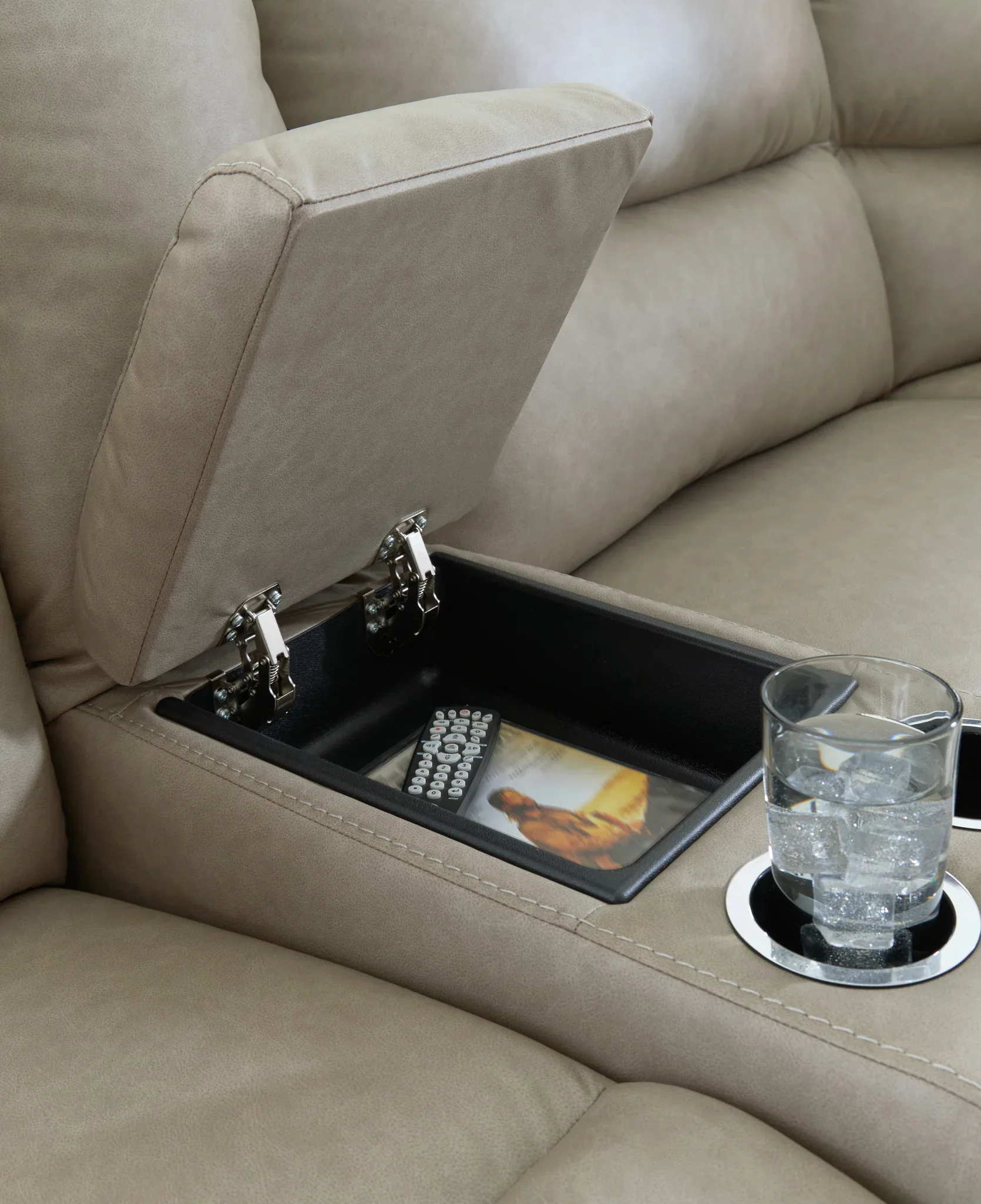 Narwhal Place - 6-Piece Power Reclining Sectional - Pebble - Image 6