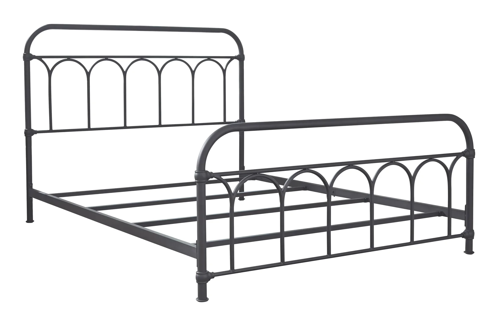 Nashburg - Black - Queen Metal Bed - Image 5
