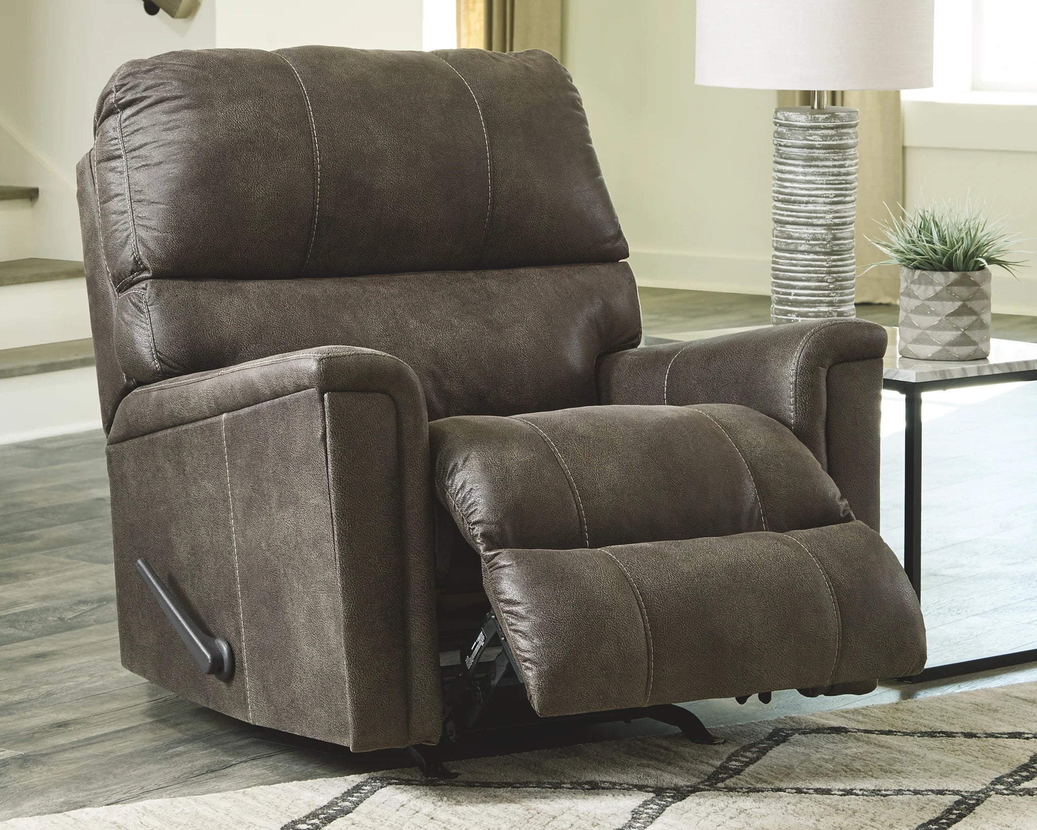 Navi - Smoke - 3 Pc. - Sofa, Loveseat, Rocker Recliner - Image 4