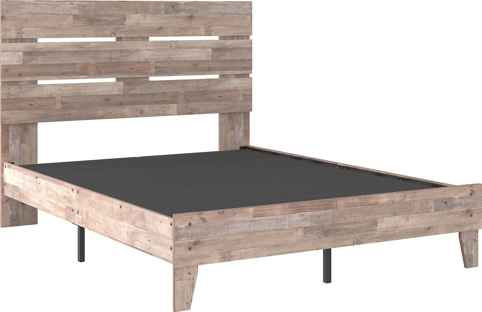 Neilsville - Whitewash - Queen Panel Platform Bed - Image 3