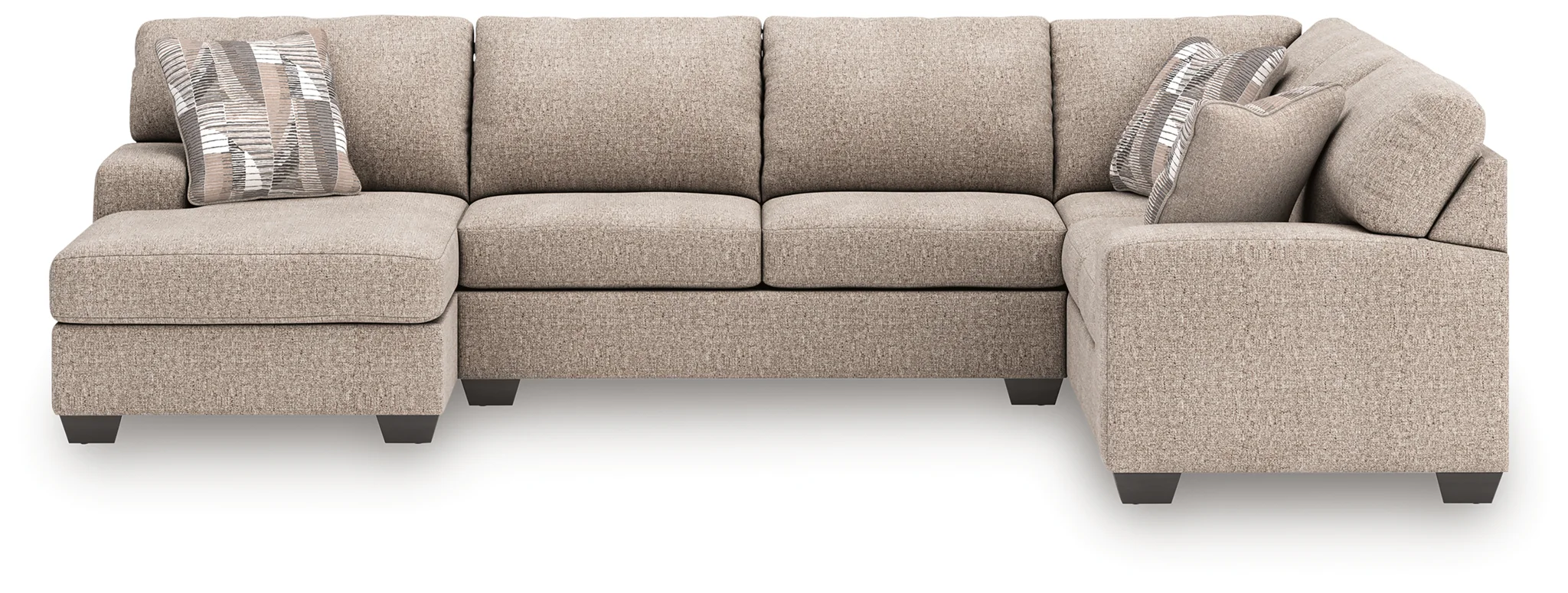 Newellen - 3-Piece Sectional With LAF Chaise And RAF Sofa - Beige - Image 2