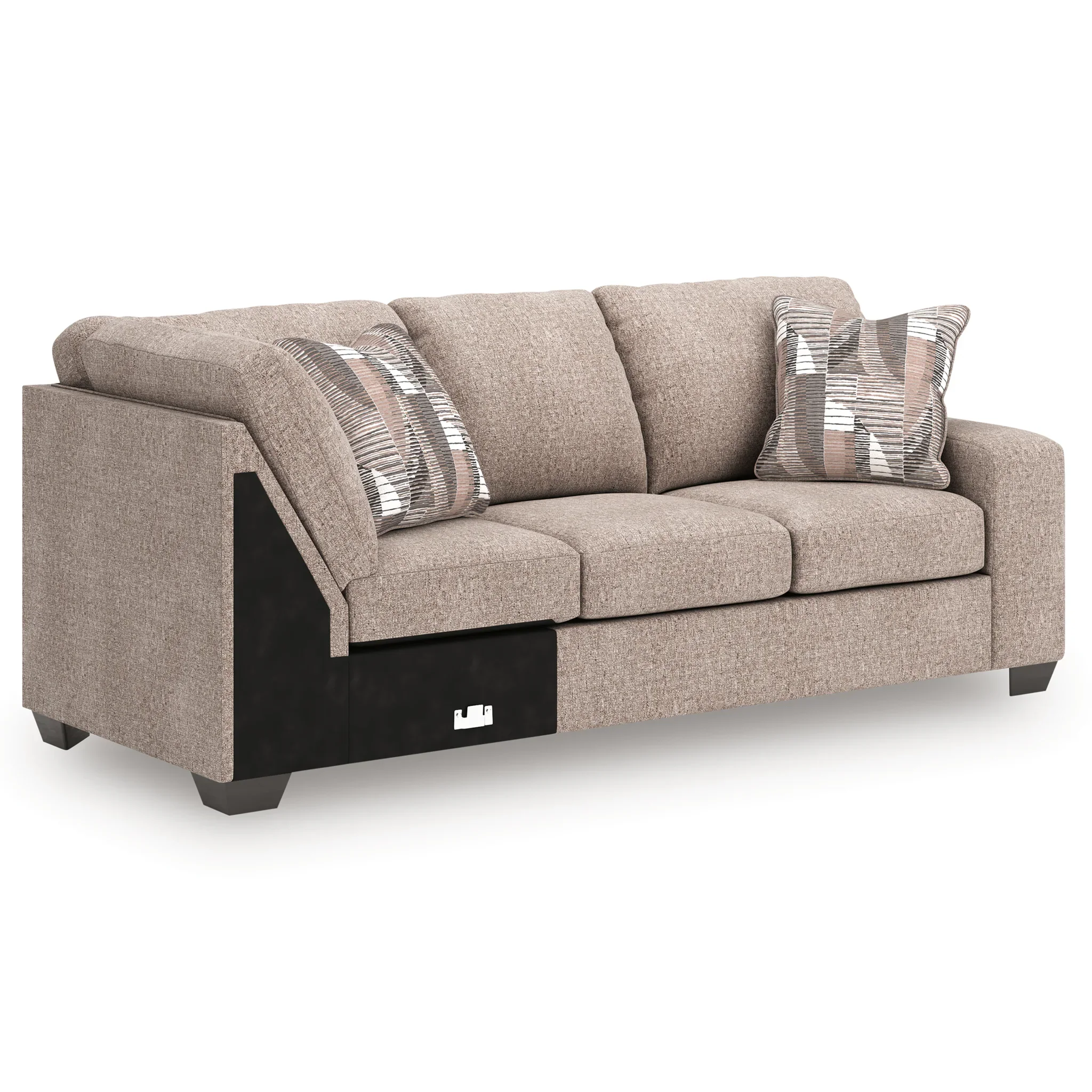 Newellen - 3-Piece Sectional With LAF Chaise And RAF Sofa - Beige - Image 5