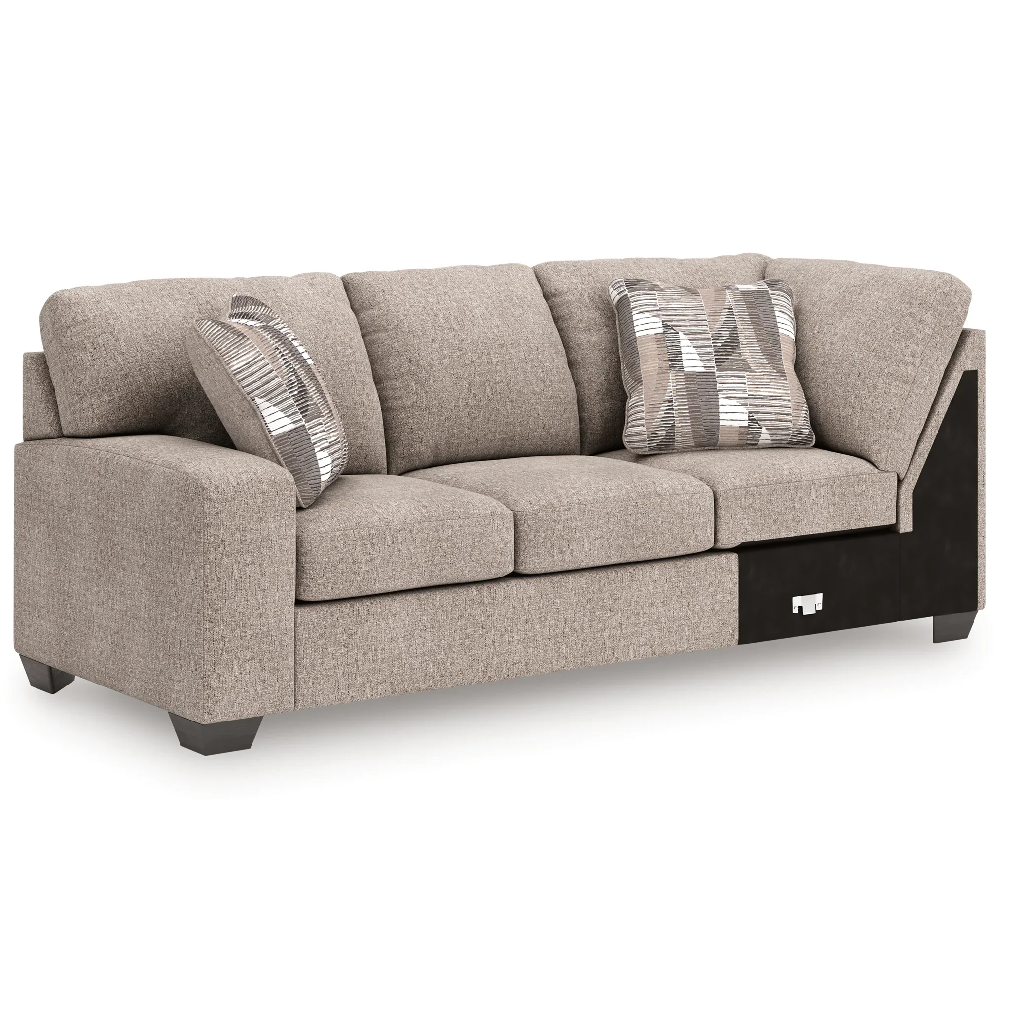 Newellen - 3-Piece Sectional With RAF Chaise And LAF Sofa - Beige - Image 3