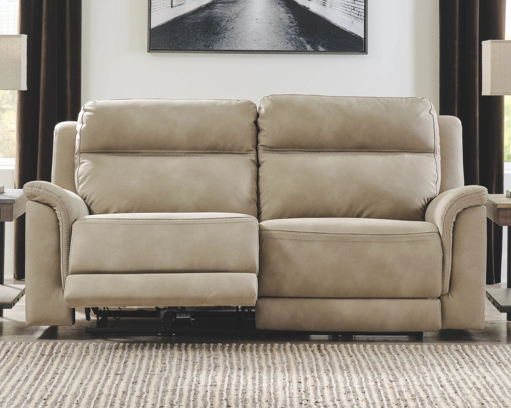 Next-gen - Sand - 2 Seat Pwr Rec Sofa Adj Hdrest - Image 5