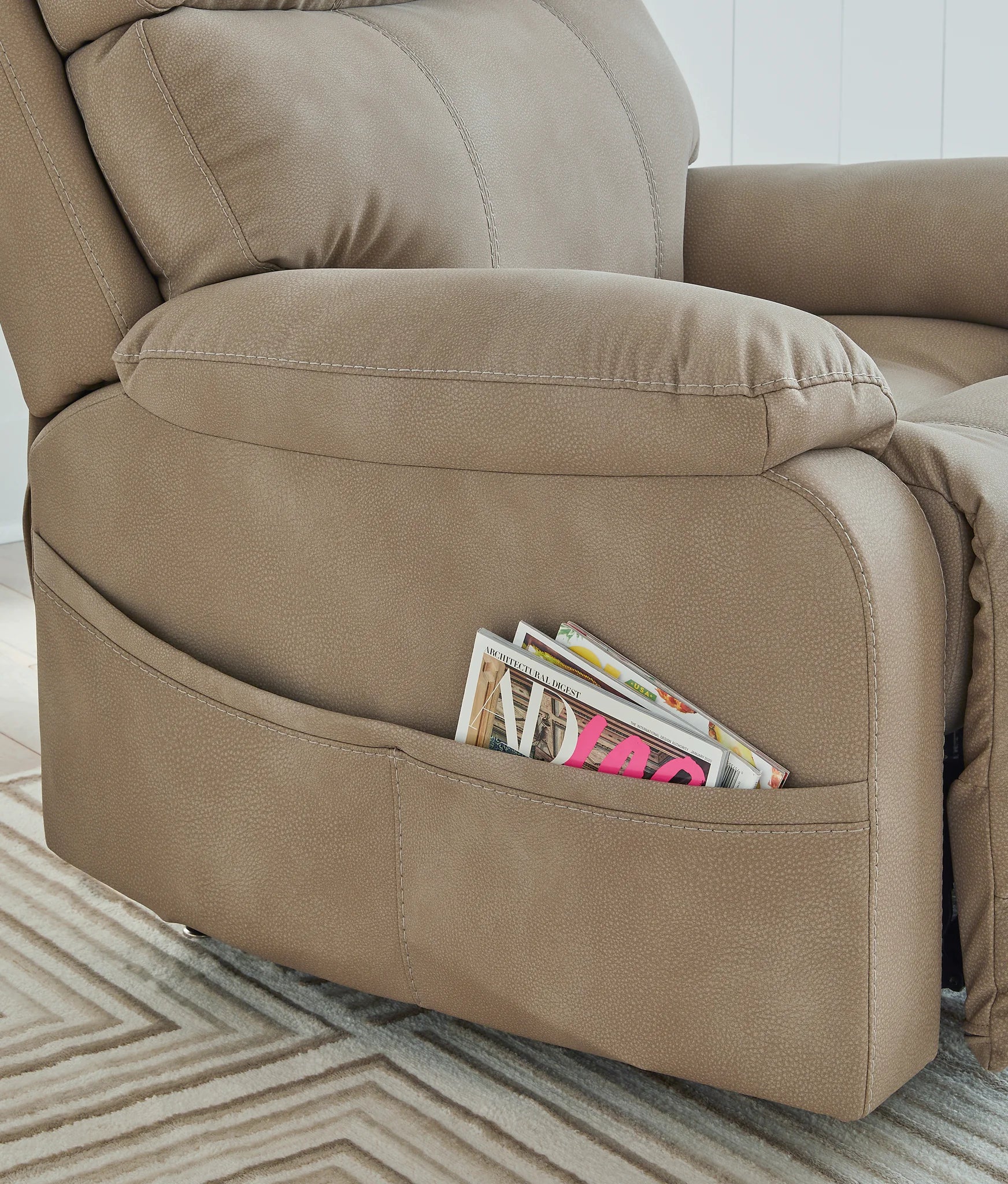 Next-gen Durapella - Sand - Power Lift Recliner - Image 8