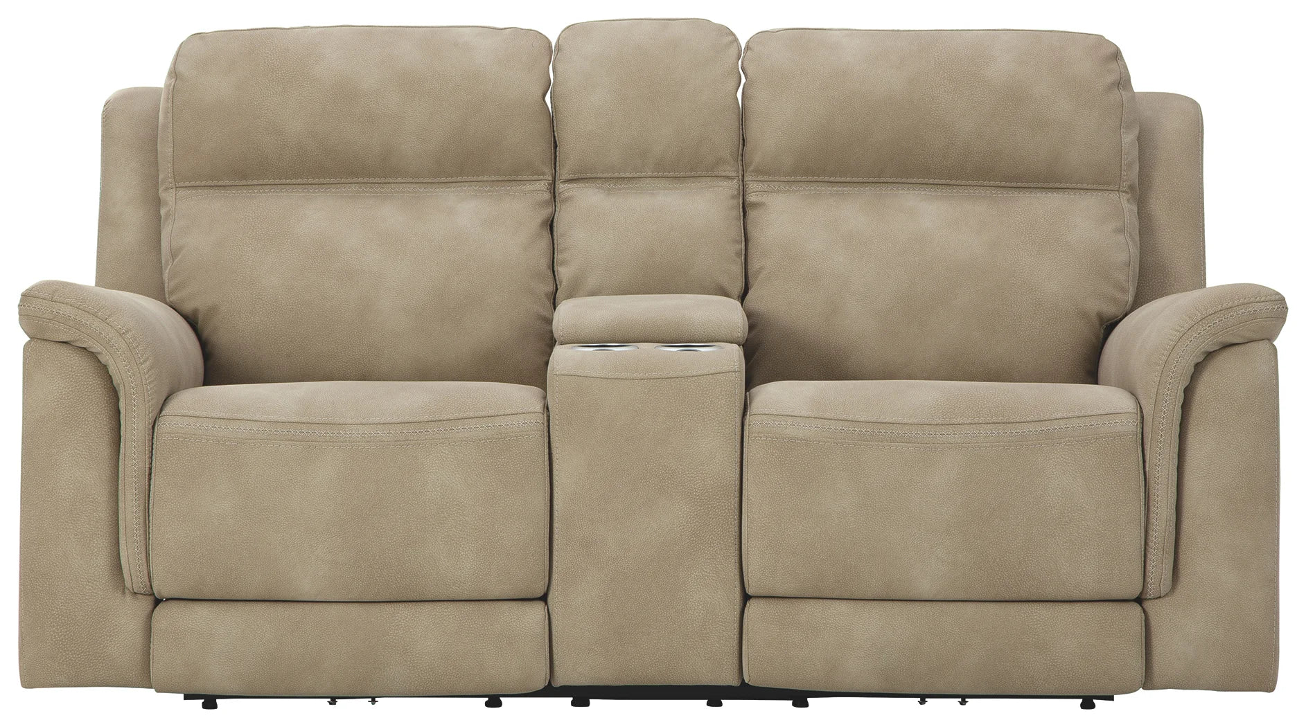 Next-gen Durapella - Sand - Power Reclining Loveseat With Console/Headrest - Image 4