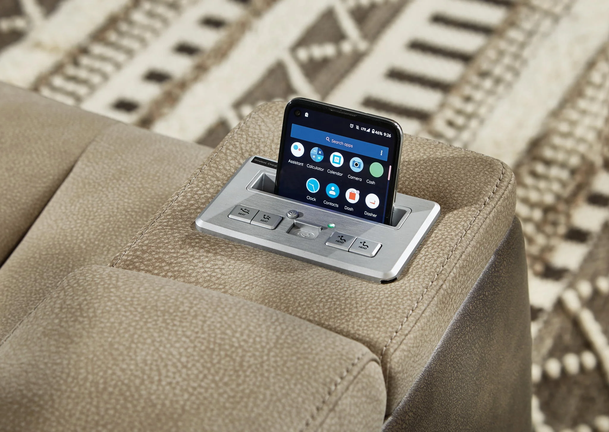 Next-gen - Sand - Pwr Rec Sofa With Adj Headrest - Image 12