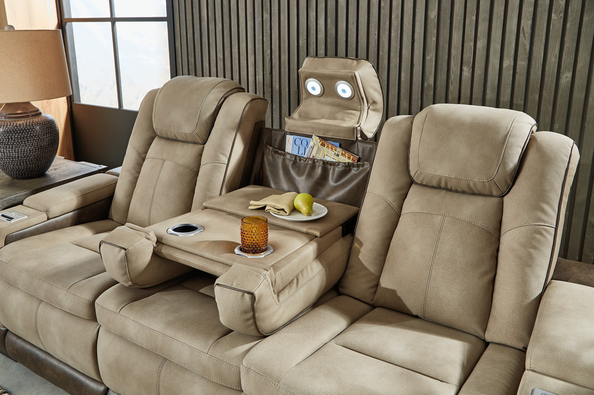 Next-gen - Sand - Pwr Rec Sofa With Adj Headrest - Image 7