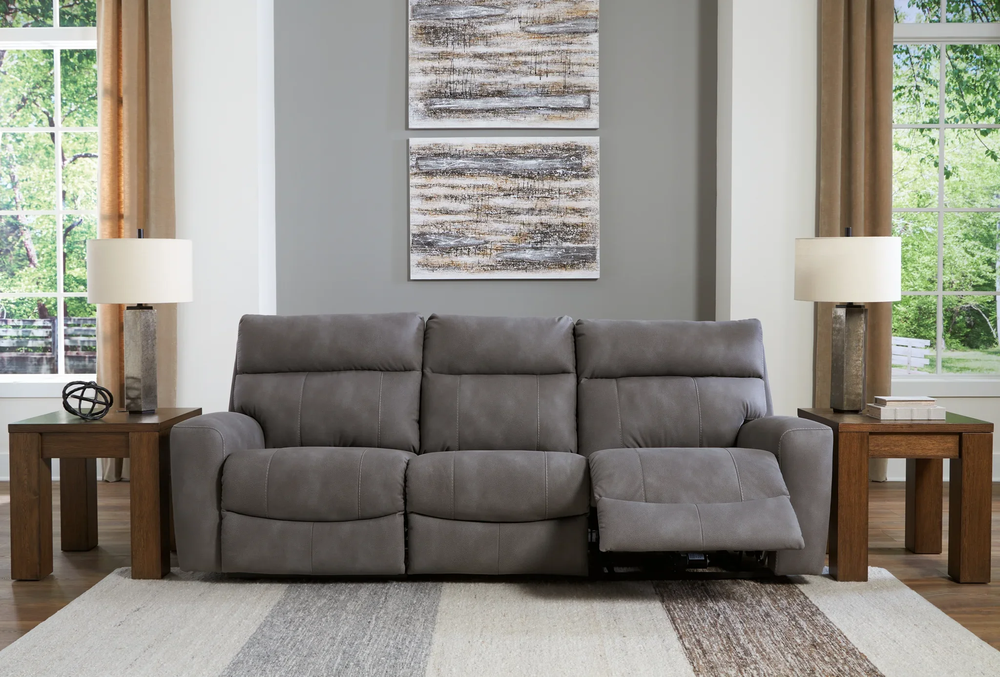 Next-gen Durapella - Slate - 3-Piece Power Reclining Sectional Sofa - Image 5