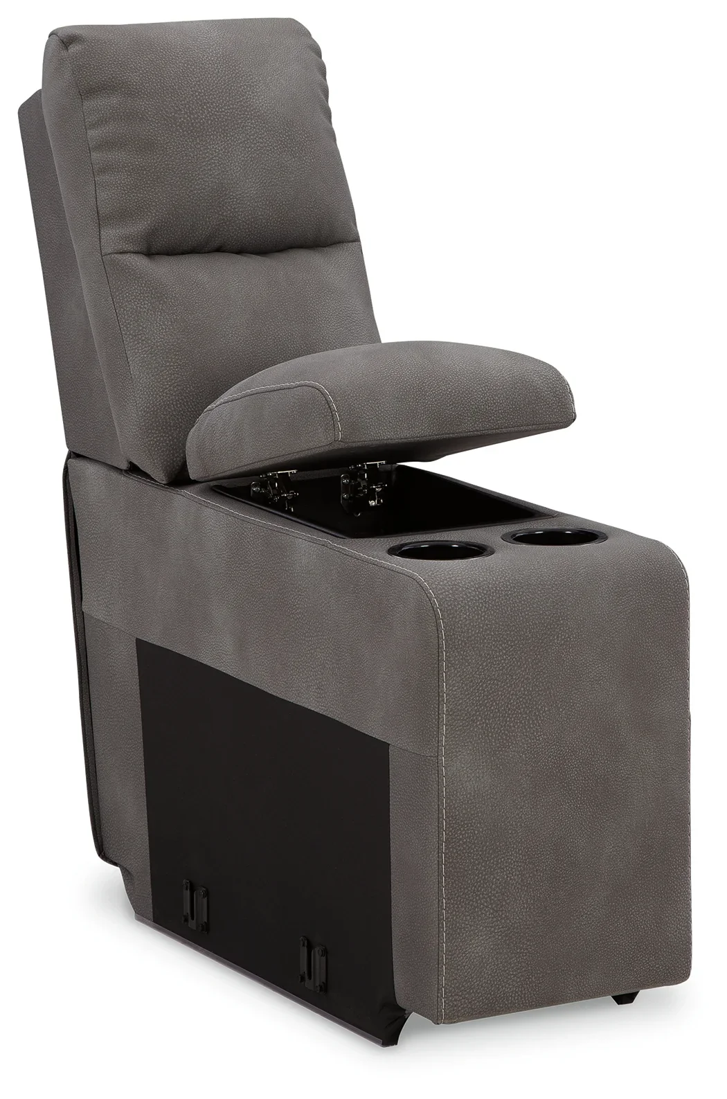 Next-gen Durapella - Slate - 5-Piece Power Reclining Sectional With Console - Image 7