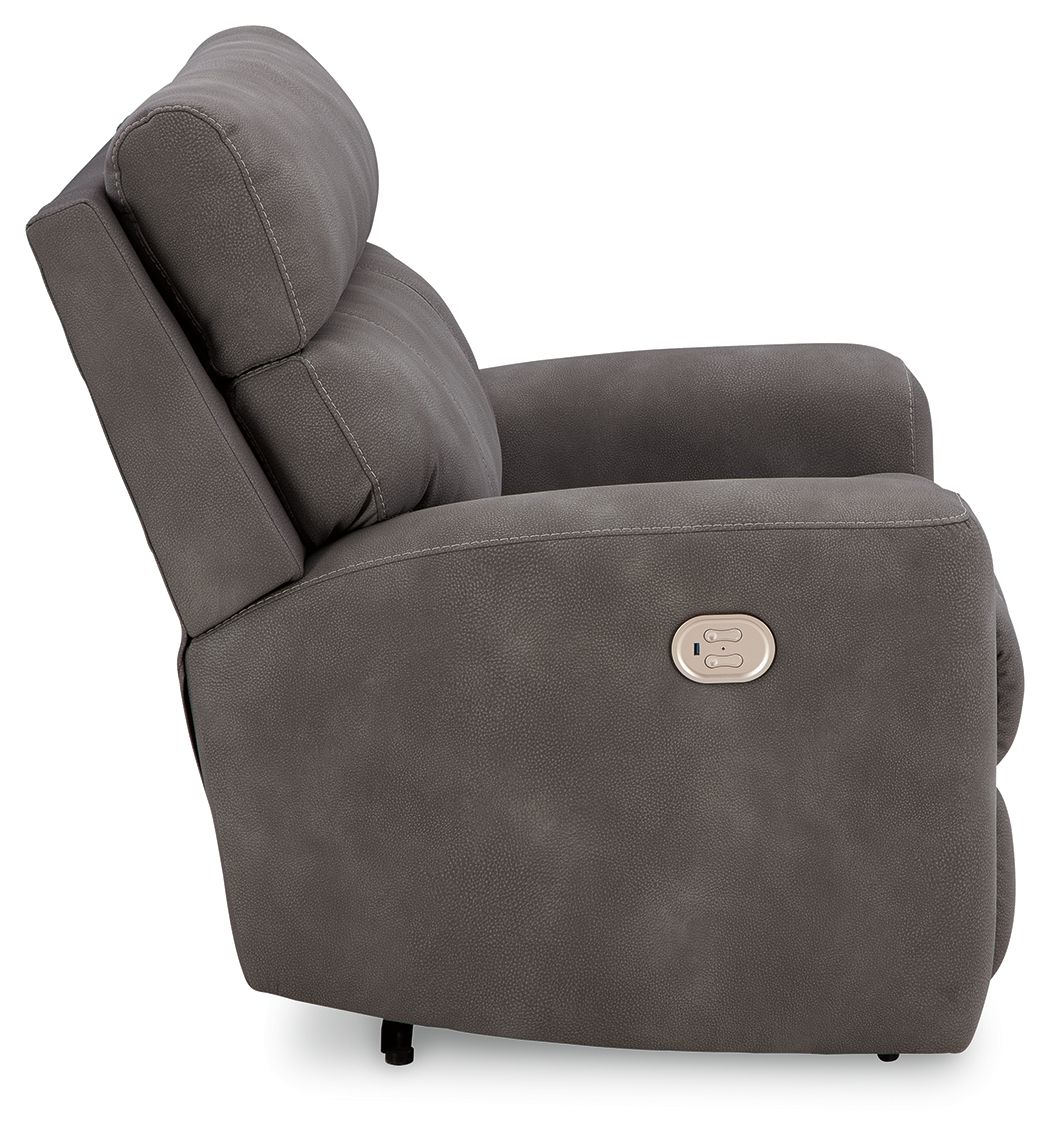 Next-gen Durapella - Slate - Power Recliner With Adj Headrest - Image 8