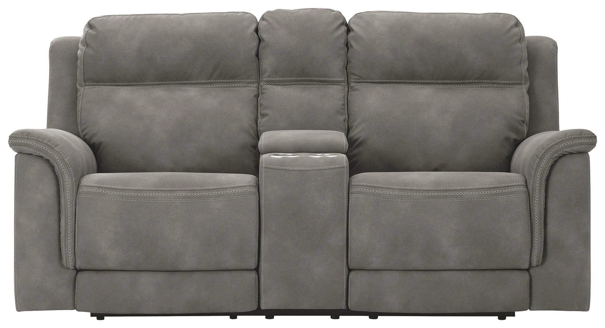 Next-gen - Slate - Power Reclining Loveseat With Console/Adj Hdrst - Image 3