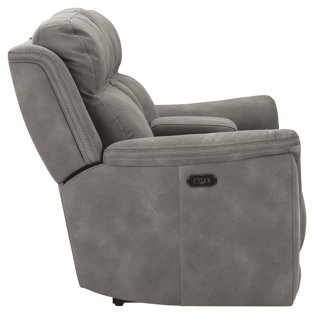 Next-gen - Slate - Power Reclining Loveseat With Console/Adj Hdrst - Image 4