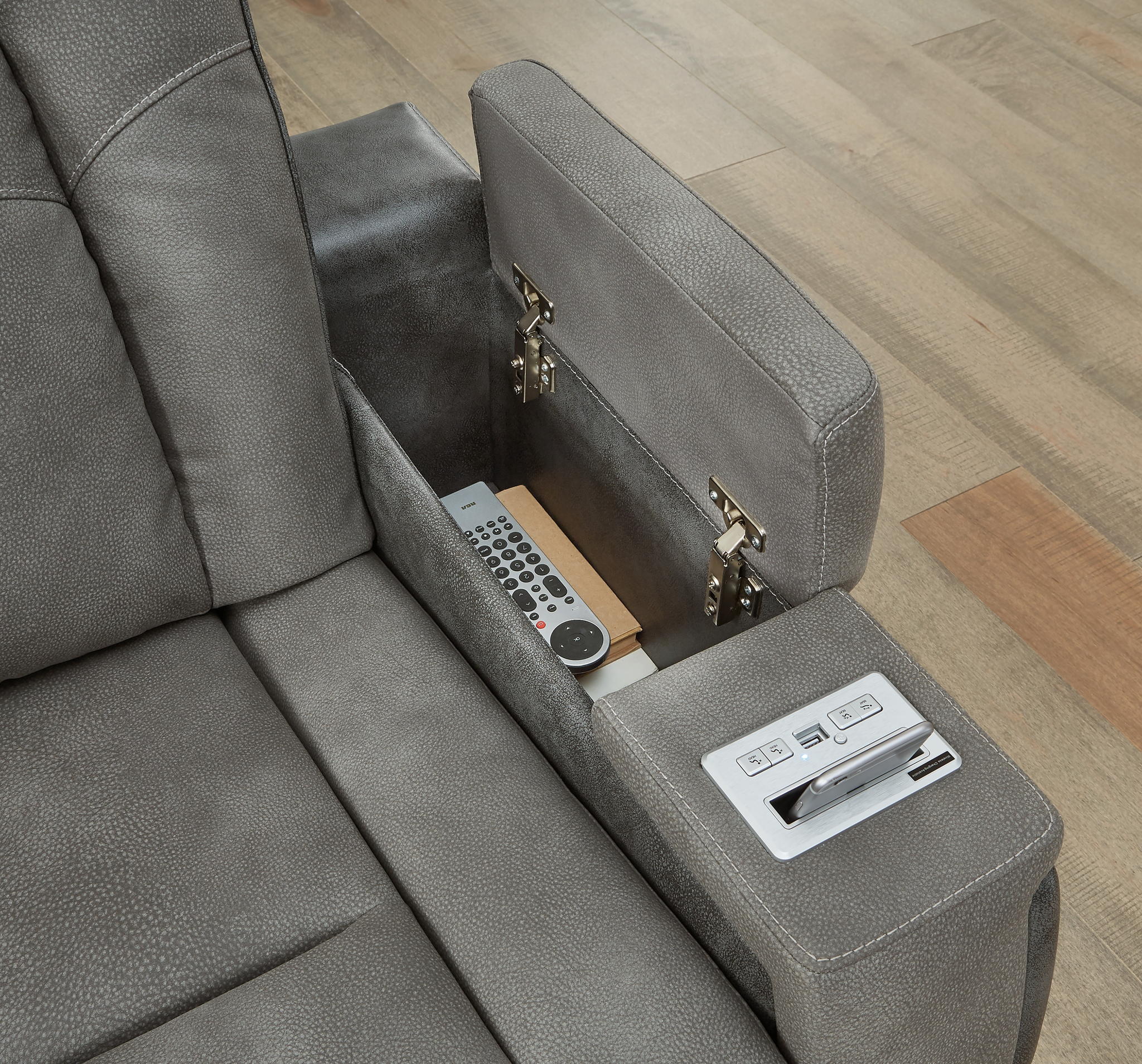 Next-gen - Dark Gray - Pwr Recliner/Adj Headrest - Image 7