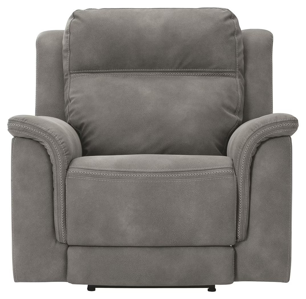 Next-gen - Slate - Power Recliner With Adj Headrest - Image 3