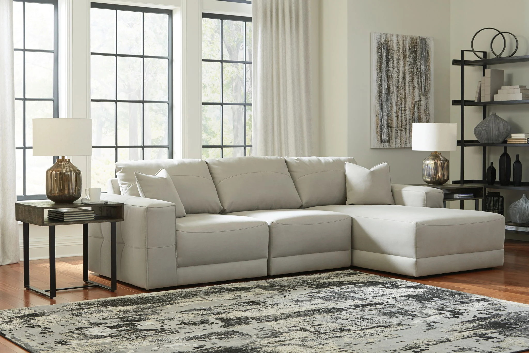 Next-gen Gaucho - Gray - Right Arm Facing Corner Chaise 3 Pc Sectional - Image 2