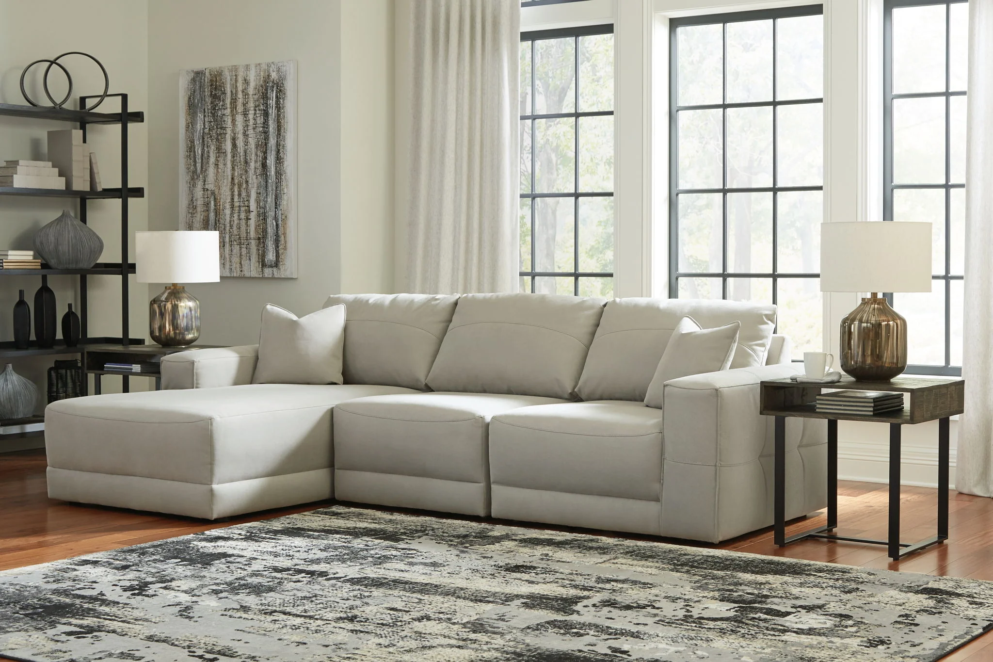 Next-gen Gaucho - Gray - Left Arm Facing Corner Chaise 3 Pc Sectional - Image 2