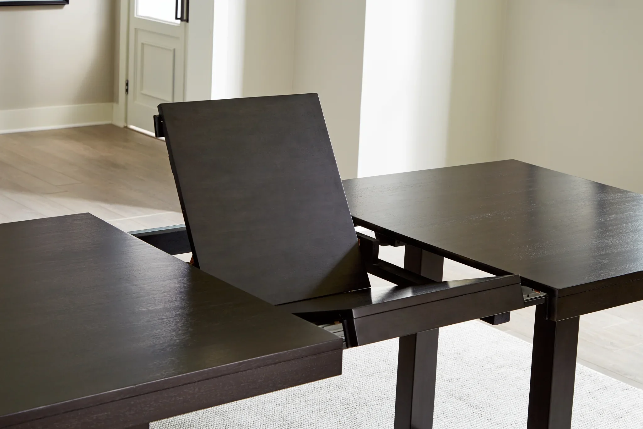 Neymorton - Dark Grayish Brown - 7 Pc. - Rectangular Extension Table, 6 Side Chairs - Image 6