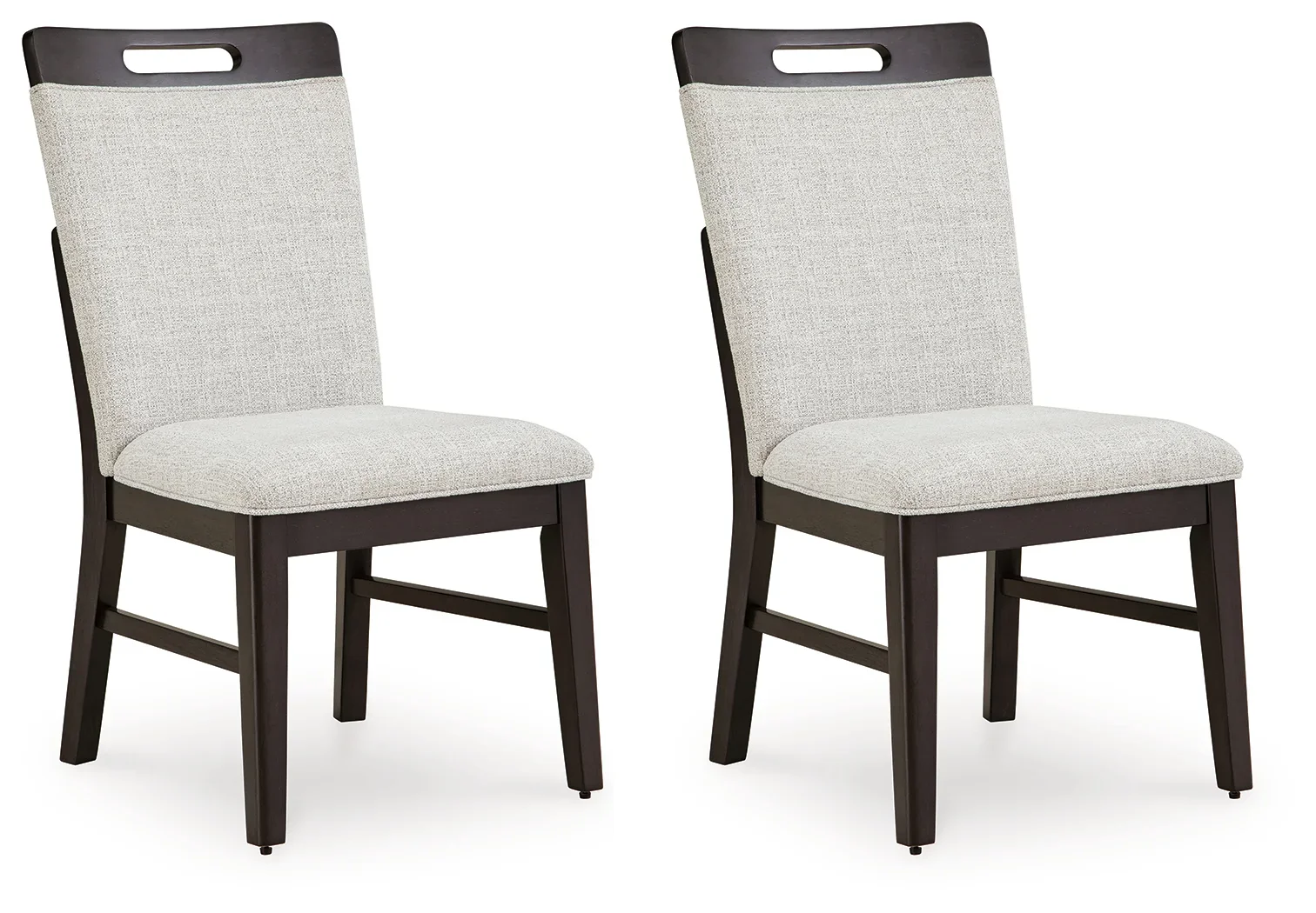 Neymorton - Dark Grayish Brown - 7 Pc. - Rectangular Extension Table, 6 Side Chairs - Image 8