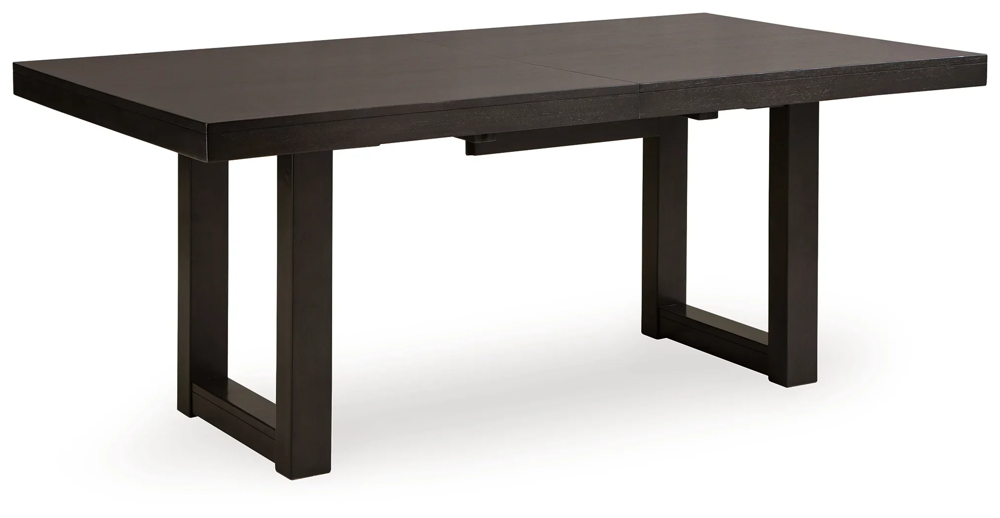 Neymorton - Dark Grayish Brown - Rectangular Dining Room Butterfly Extension Table - Image 3