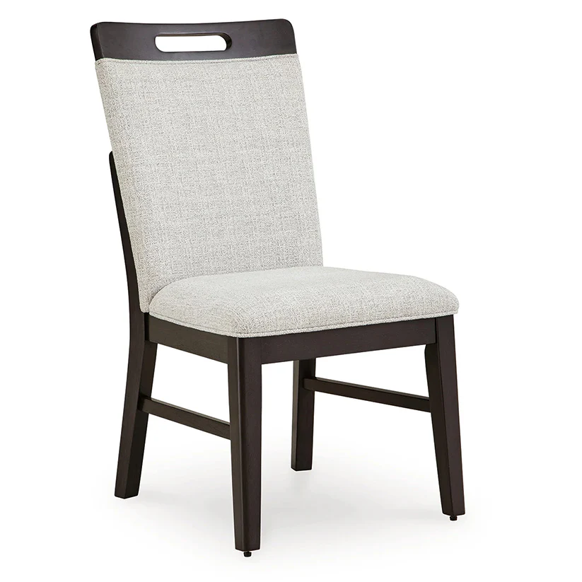 Neymorton - Light Gray / Brown - Dining Upholstered Side Chair (Set of 2)