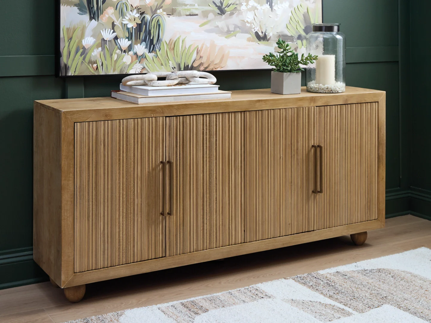 Niam - Light Antique Beige - Accent Cabinet - Image 2