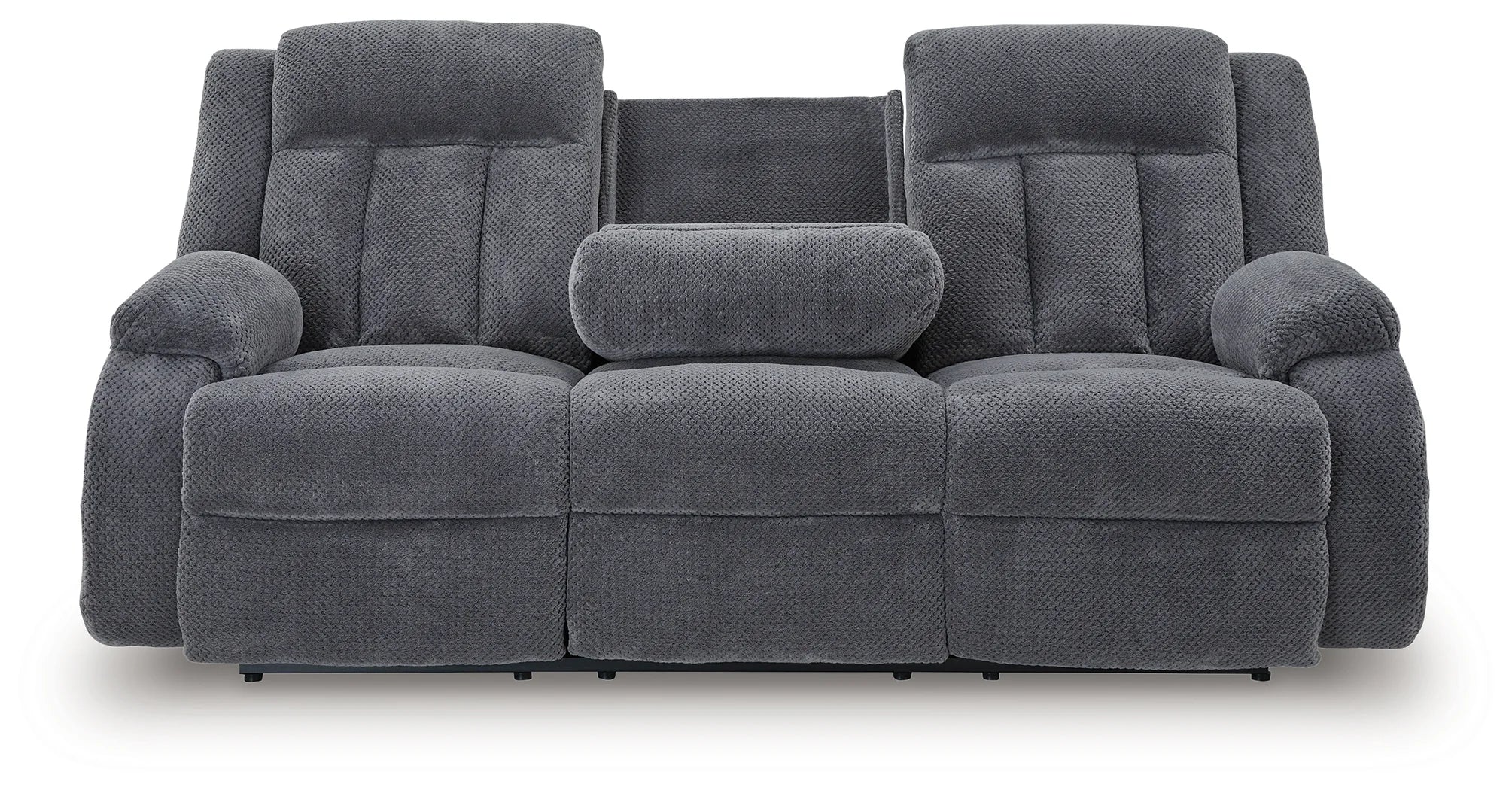 Observation - Steel - Reclining Power Sofa With Drop Down Table - Image 6
