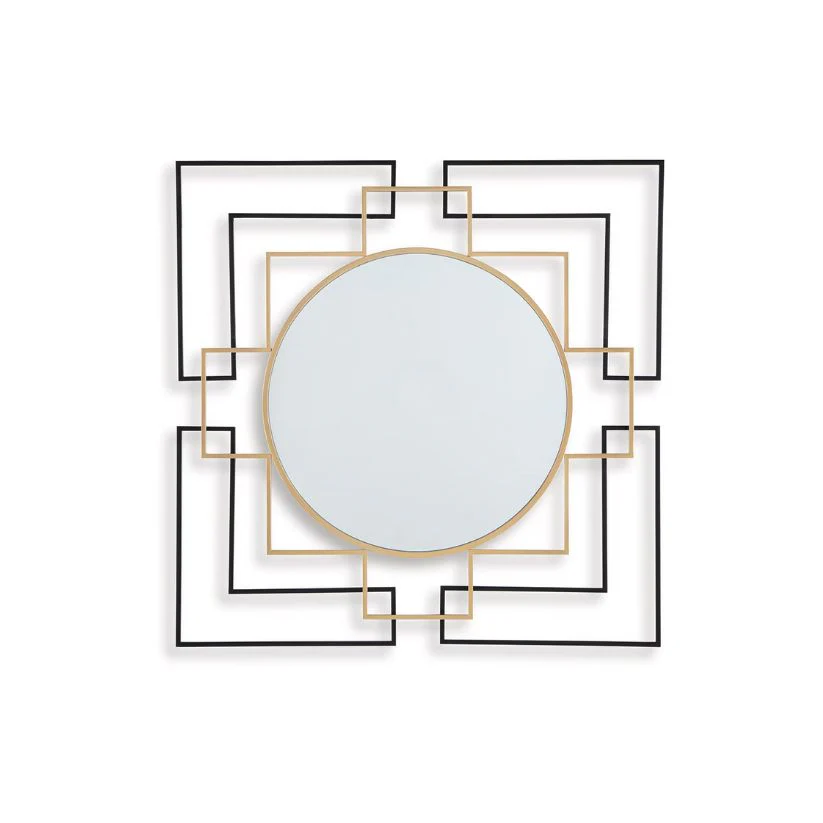 Oceanal - Black / Gold Finish - Accent Mirror