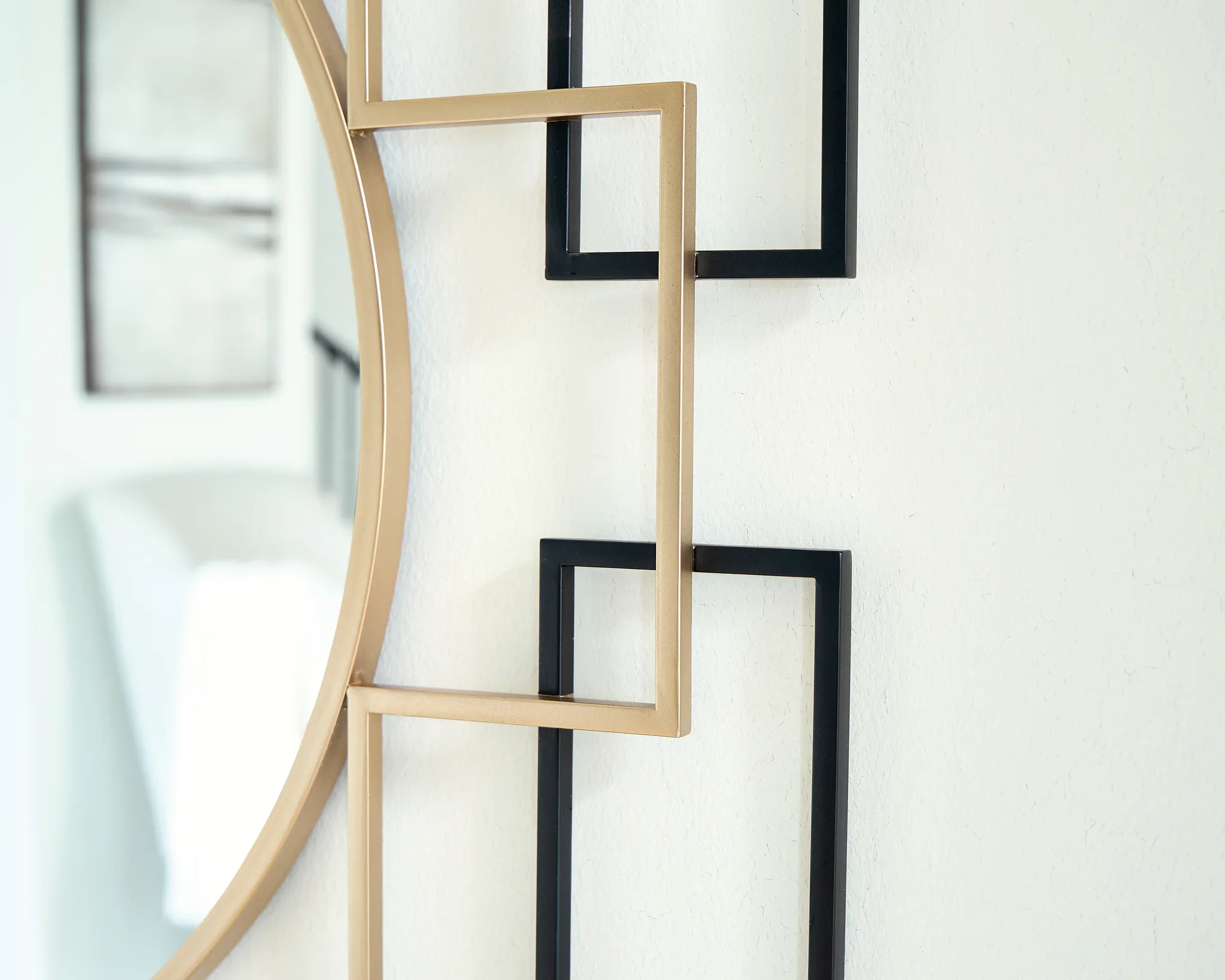 Oceanal - Black / Gold Finish - Accent Mirror - Image 4