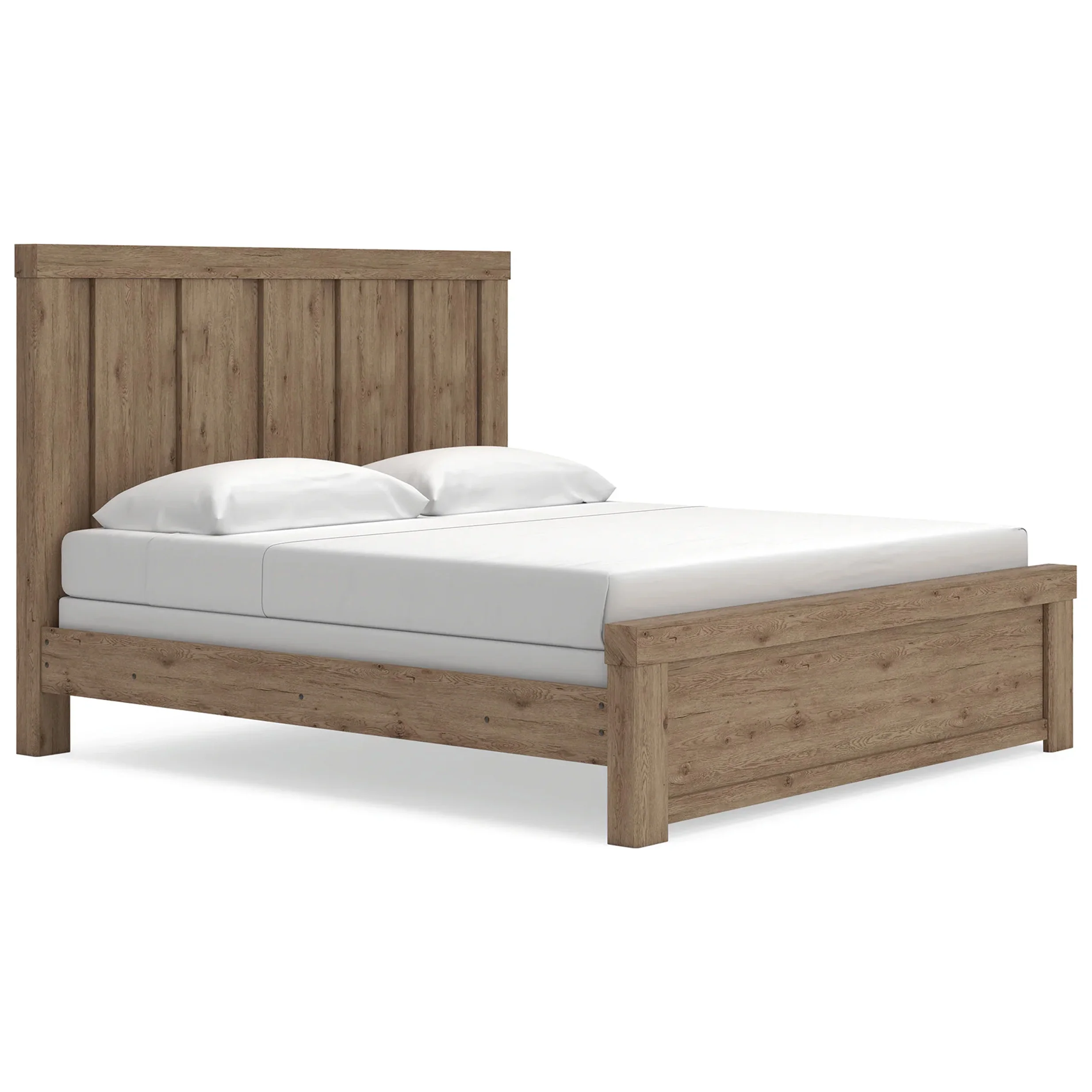 Oliandon - King Panel Bed - Light Brown