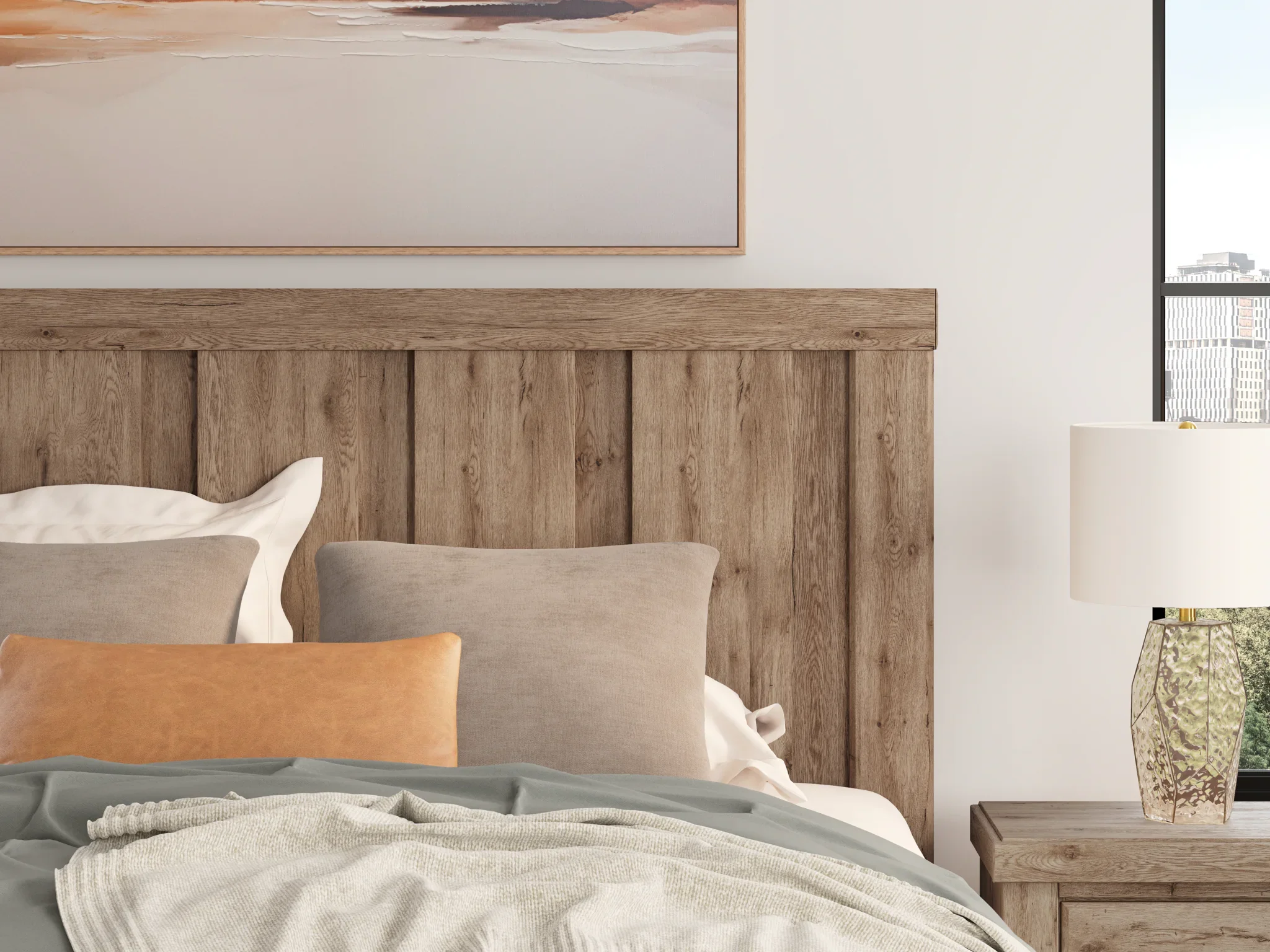Oliandon - King Panel Storage Bed - Light Brown - Image 10