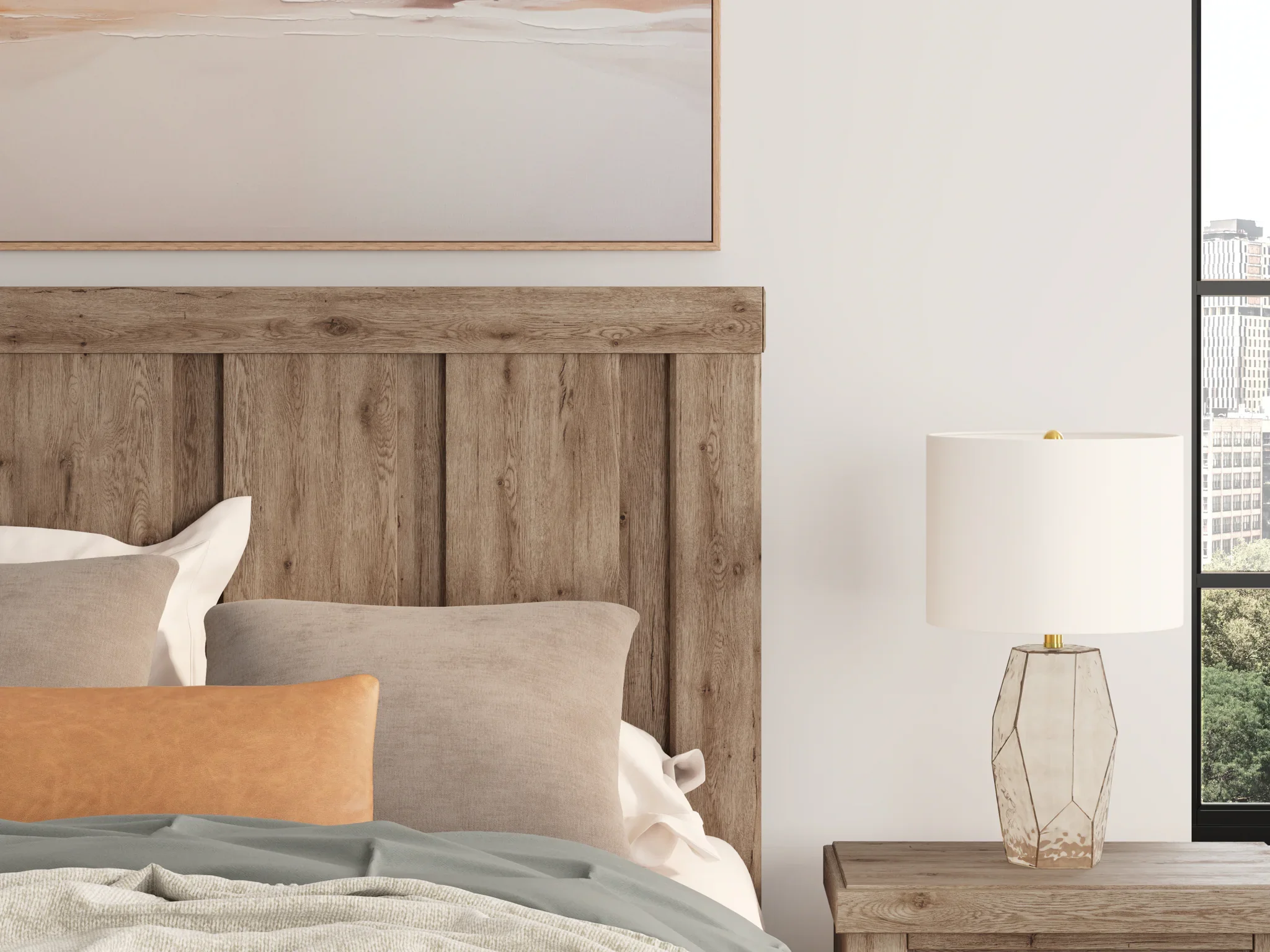 Oliandon - Queen Panel Storage Bed - Light Brown - Image 10