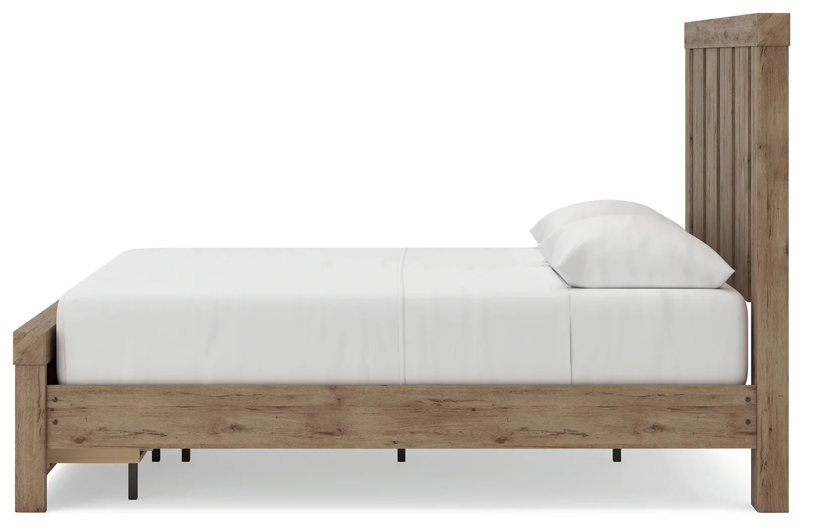 Oliandon - Queen Panel Storage Bed - Light Brown - Image 8