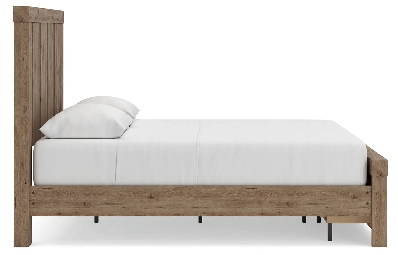 Oliandon - Queen Panel Storage Bed - Light Brown - Image 9