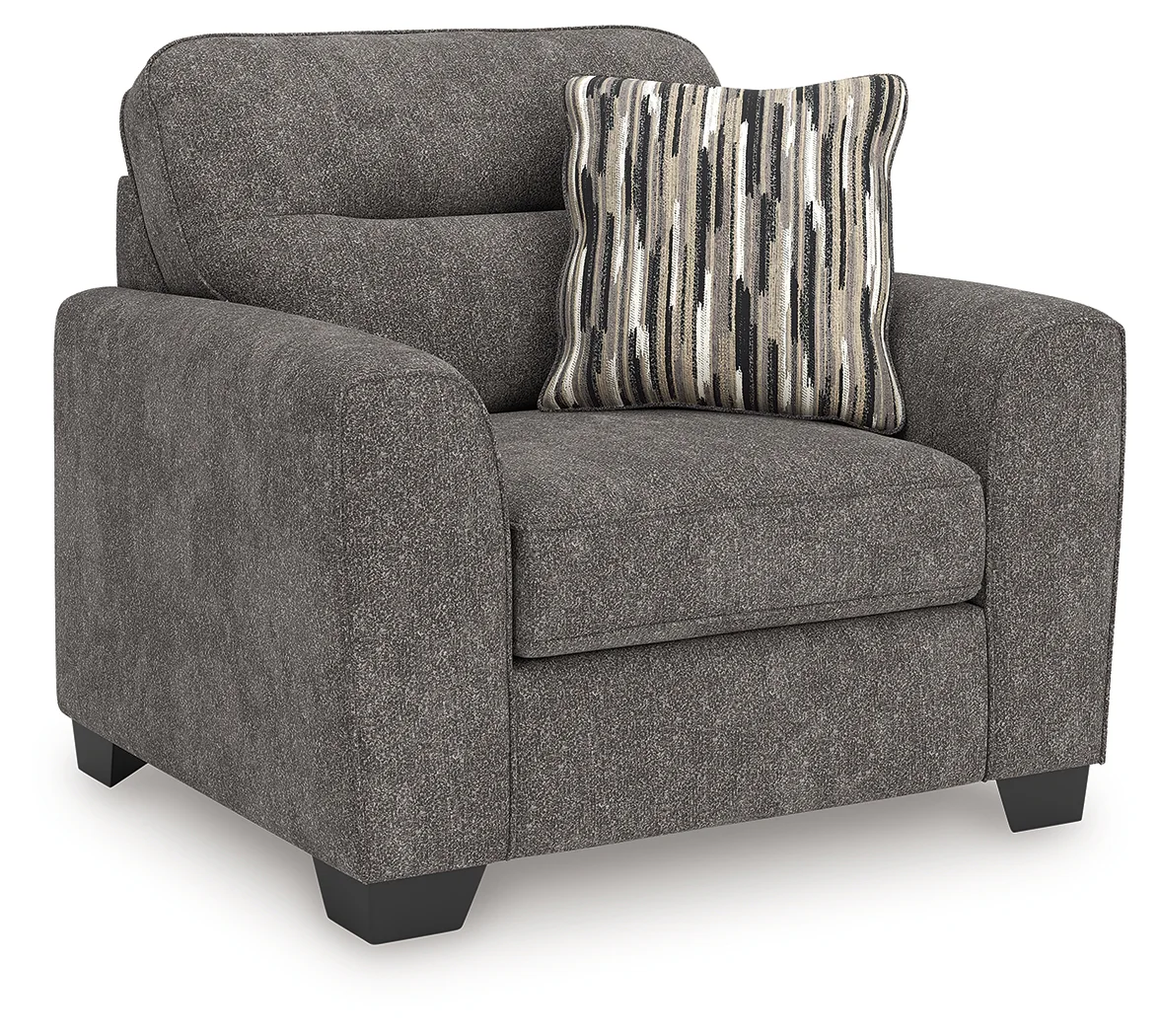 Olten - 2 Pc. - Chair And A Half, Ottoman - Graphite - Image 2