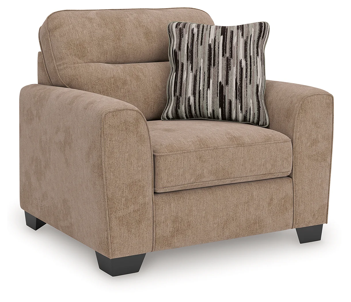 Olten - 2 Pc. - Chair And A Half, Ottoman - Mocha - Image 2