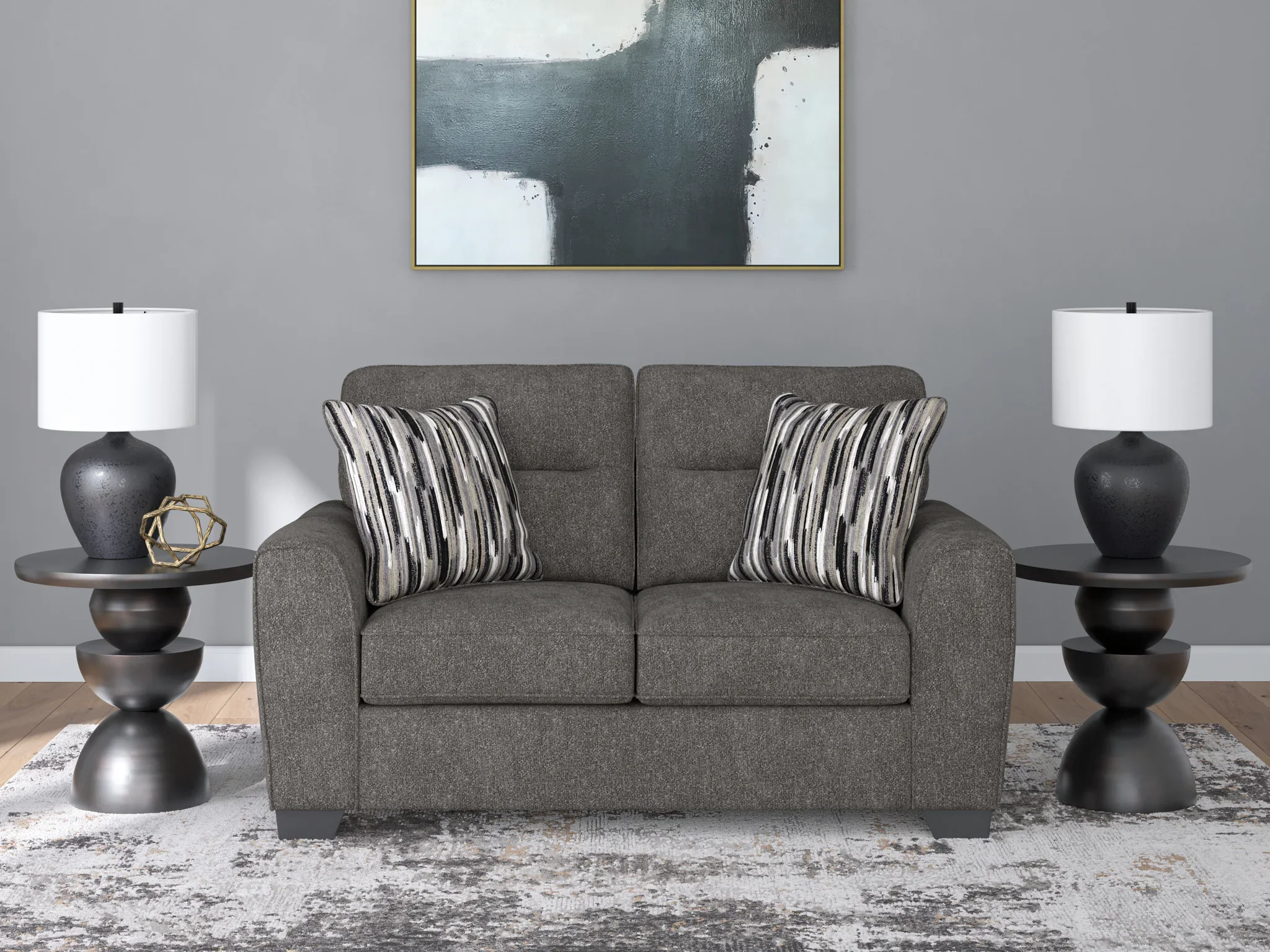 Olten - Graphite - Loveseat - Image 2