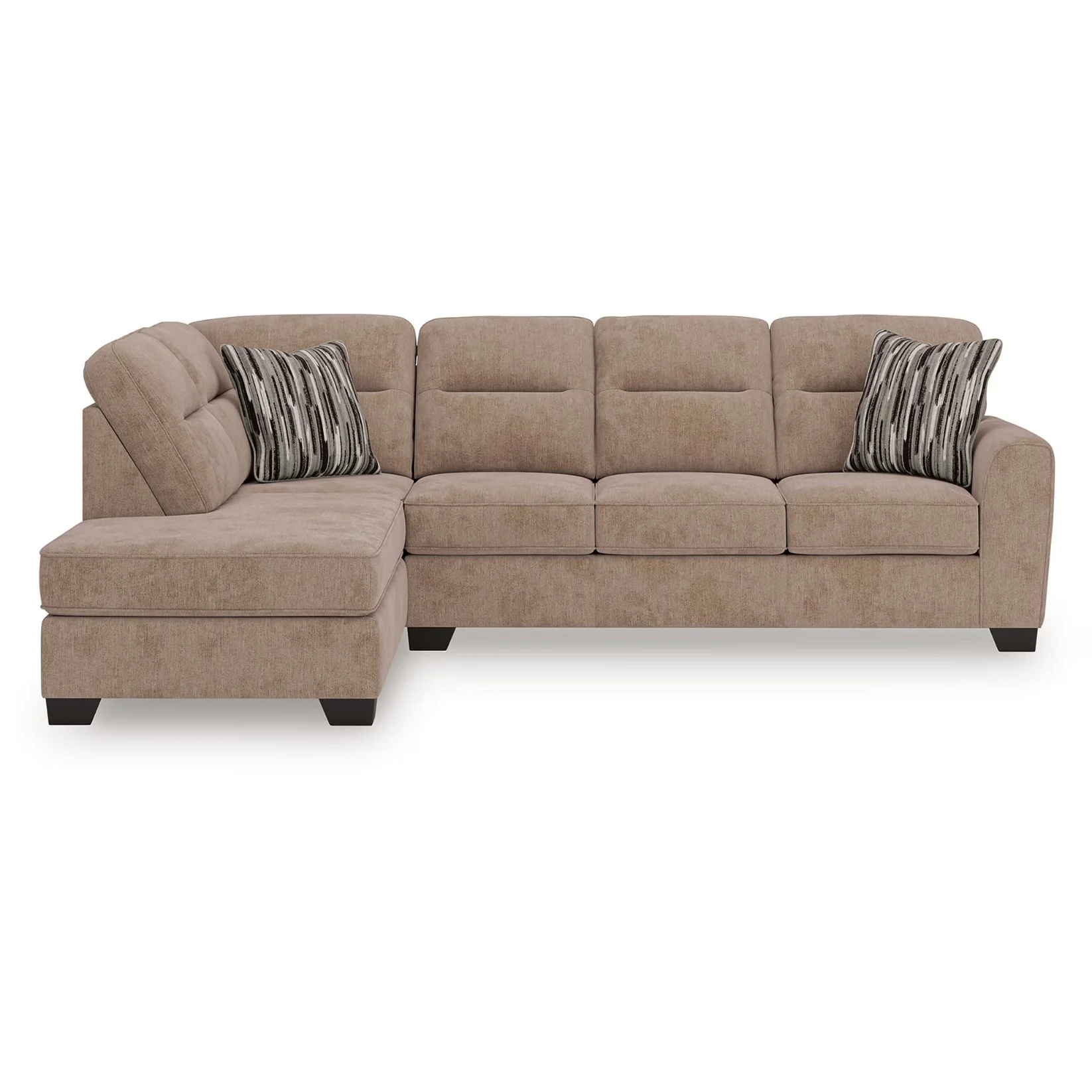 Olten - Mocha - 2-Piece Sectional With LAF Corner Chaise