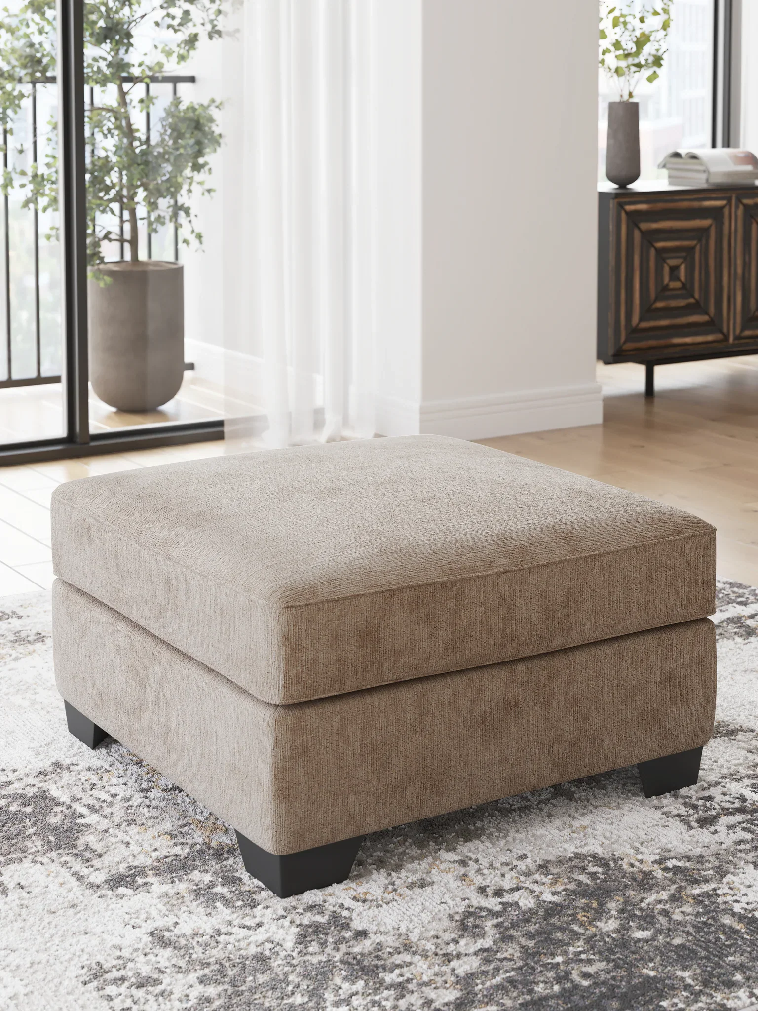 Olten - Mocha - Oversized Accent Ottoman - Image 2