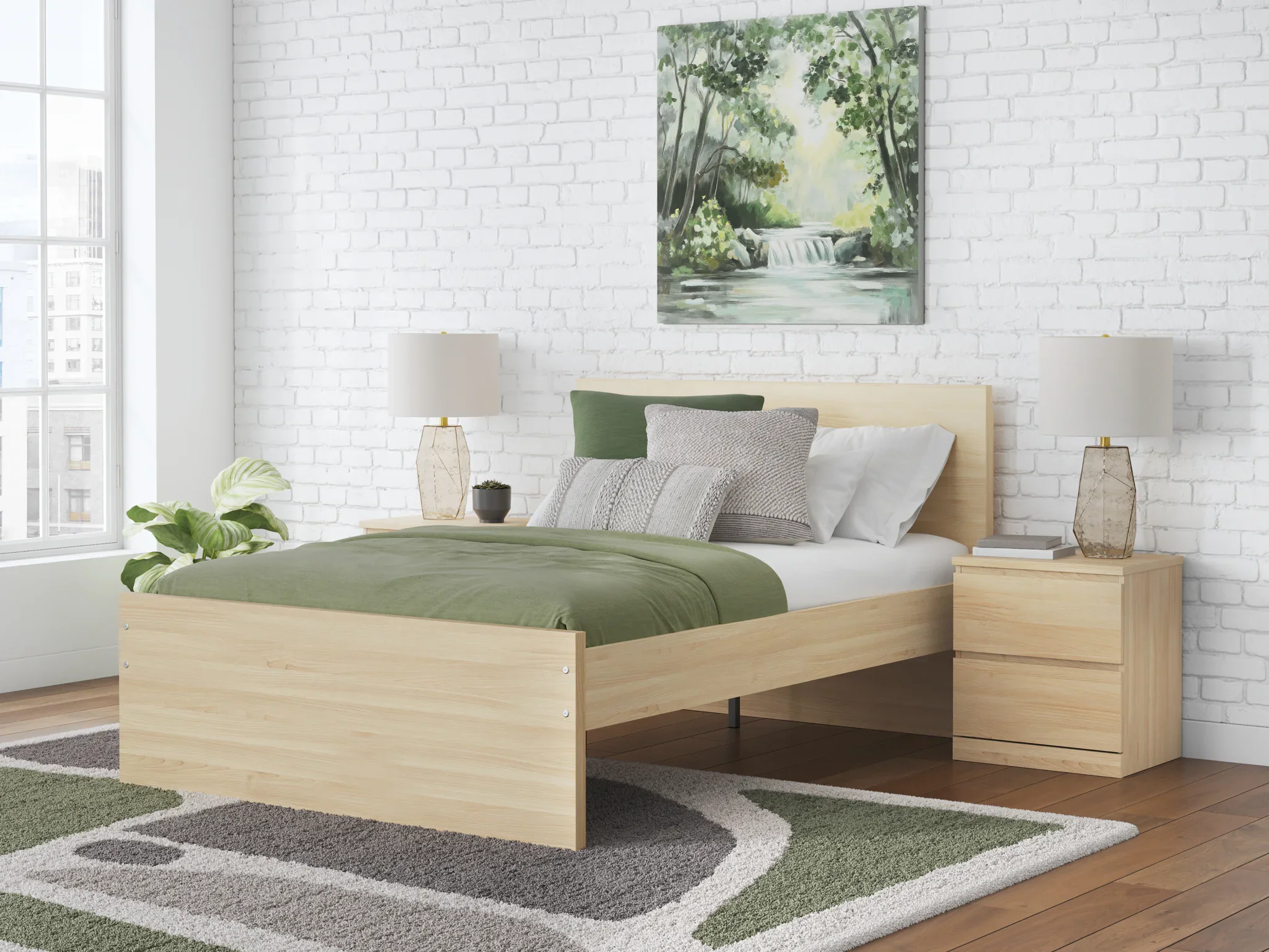 Onita - Natural - Full Panel Platform Bed - Image 8