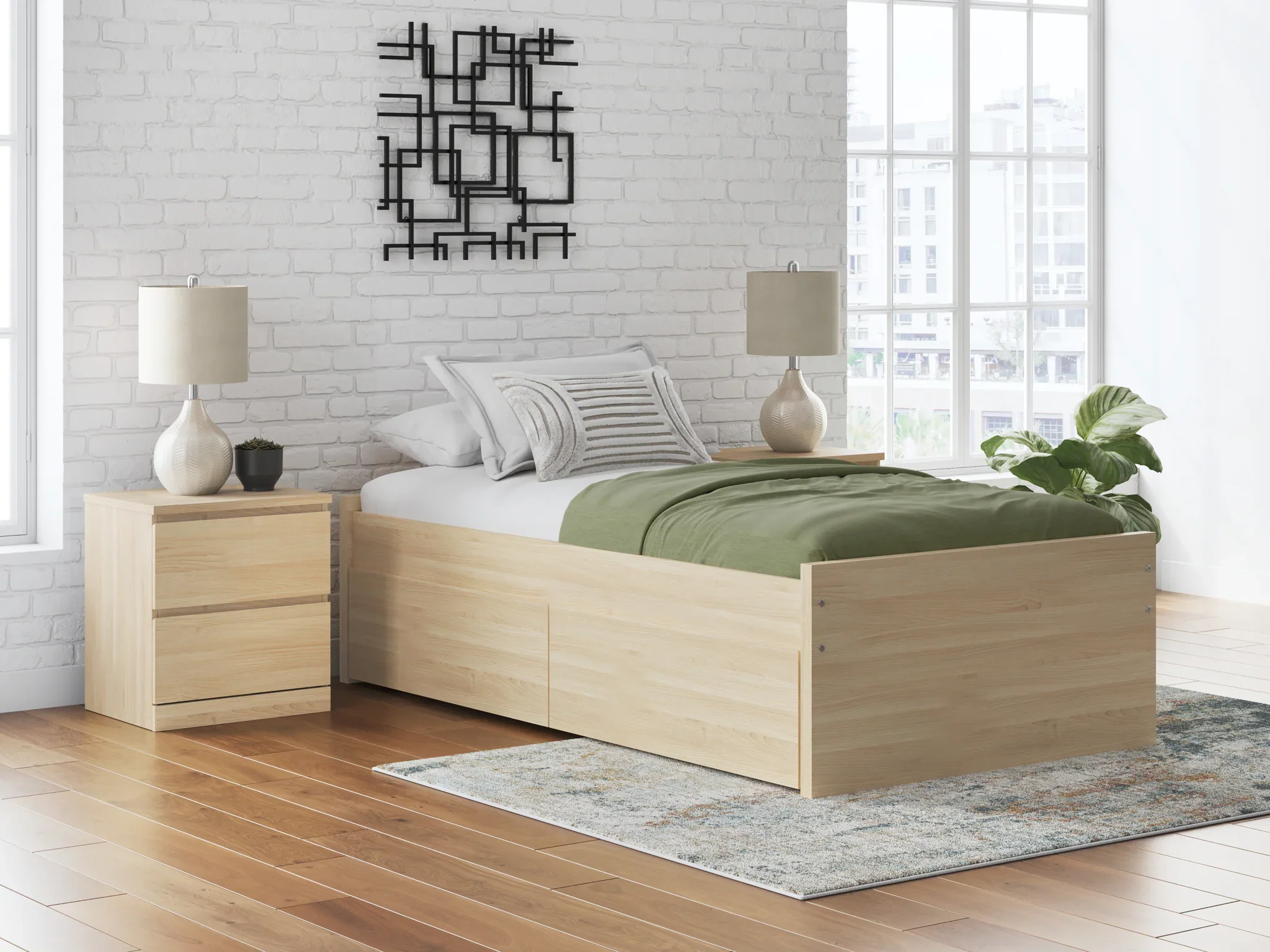 Onita - Natural - Full Platform Bed - Image 8