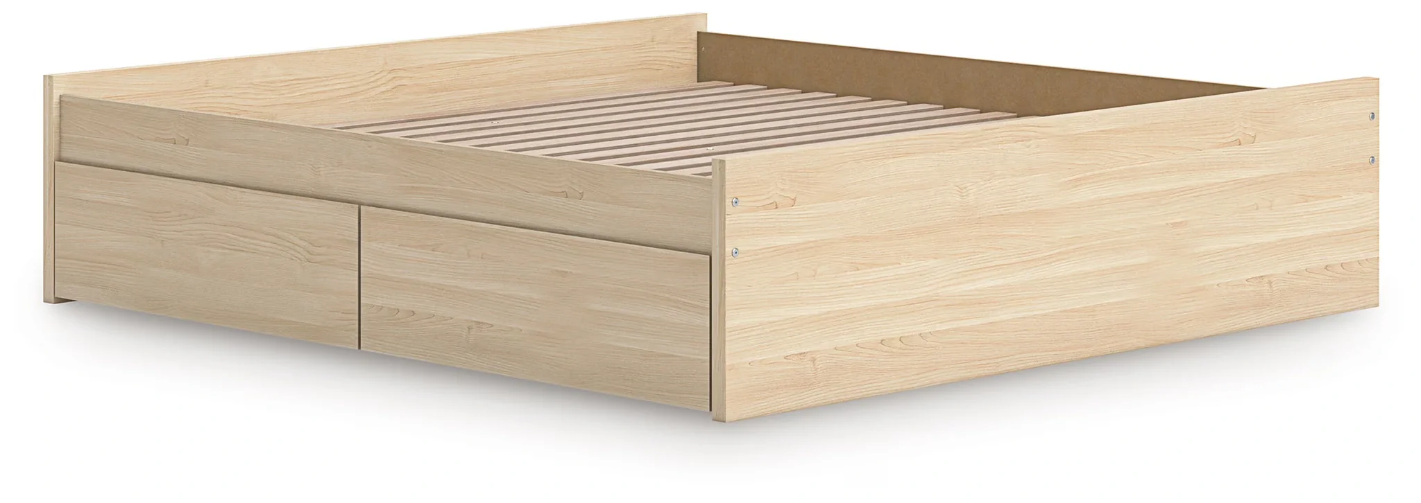 Onita - Natural - King Platform Bed With 2 Side Storage - Image 5
