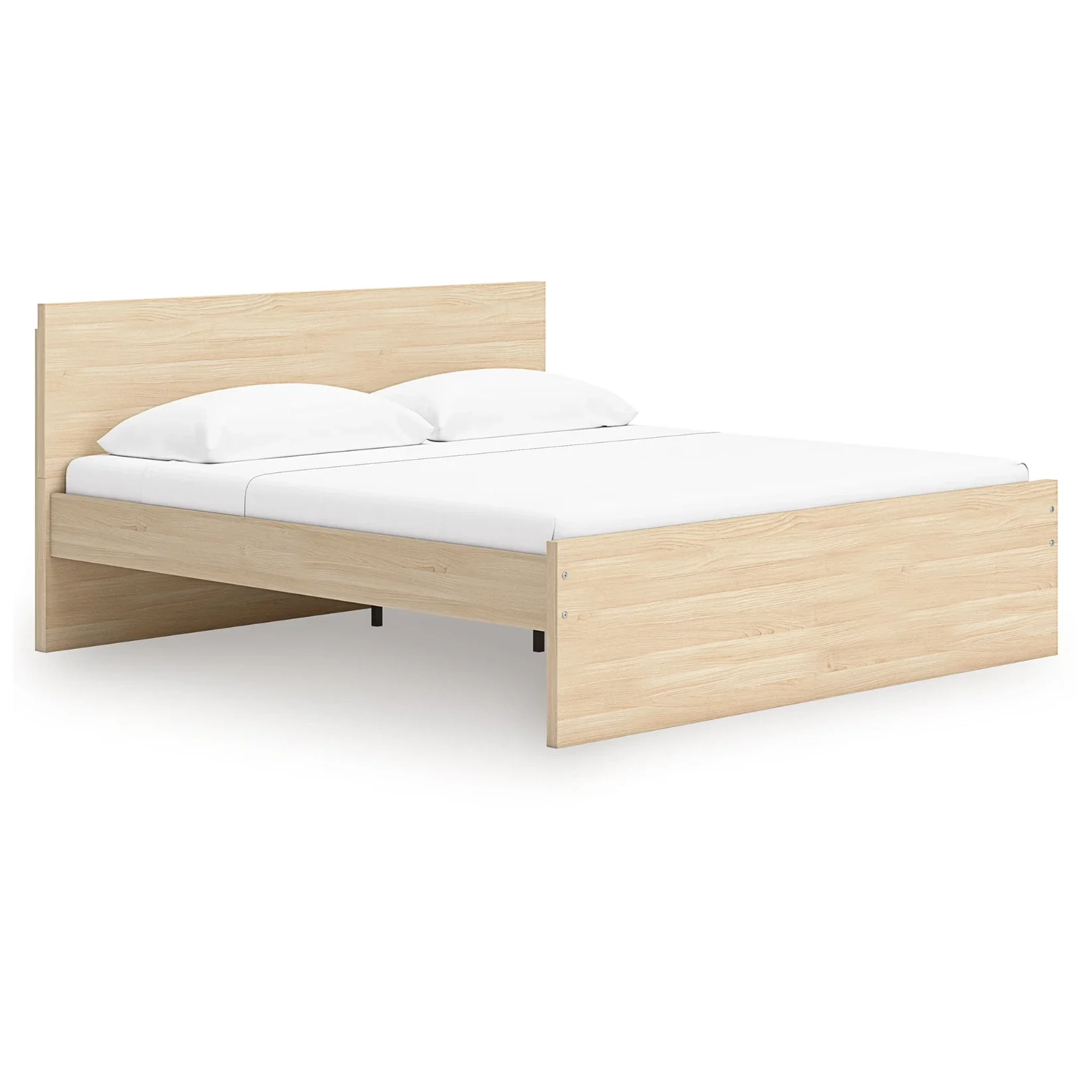 Onita - Natural - Queen Panel Platform Bed