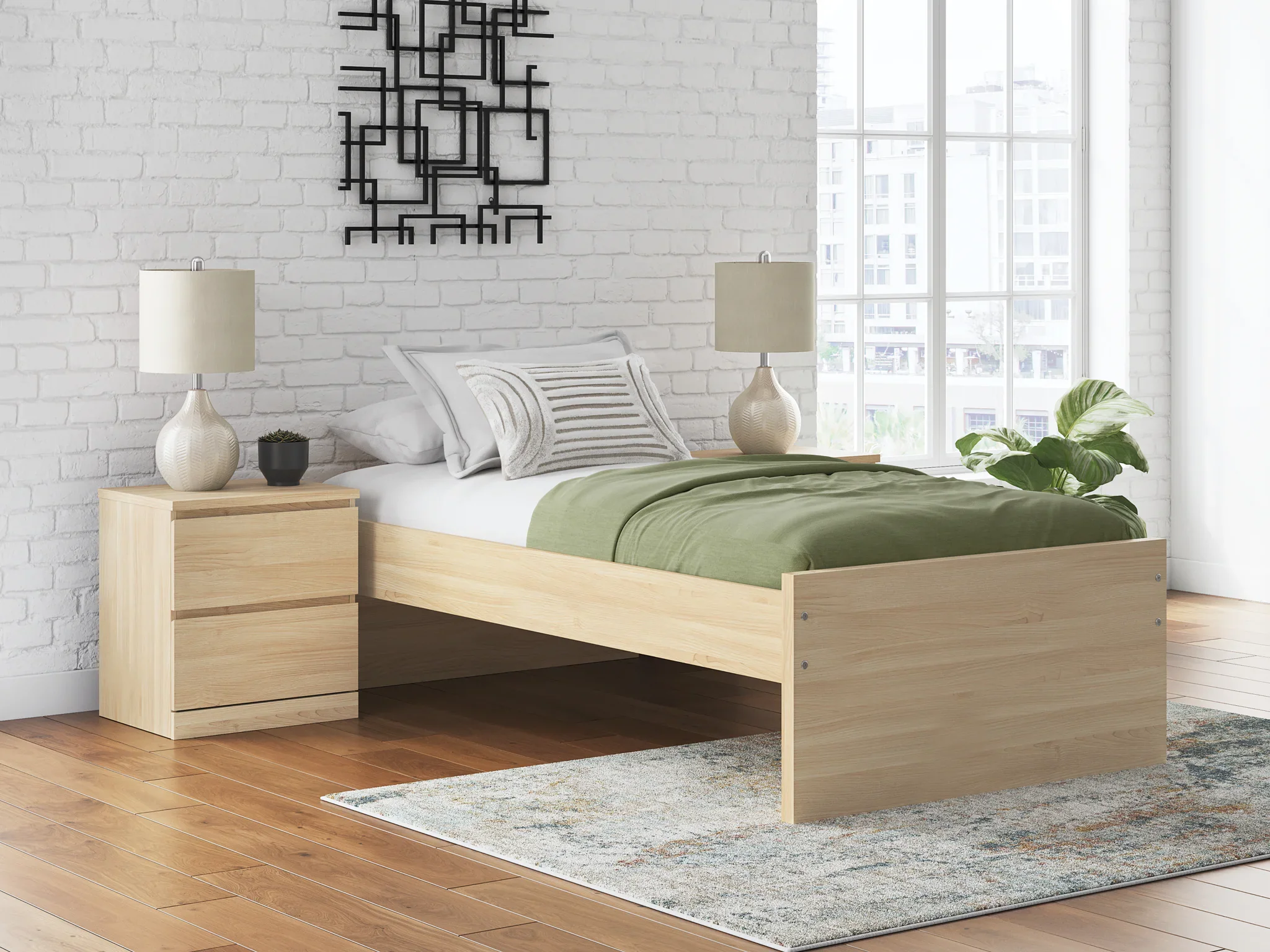 Onita - Natural - Twin Platform Bed - Image 9