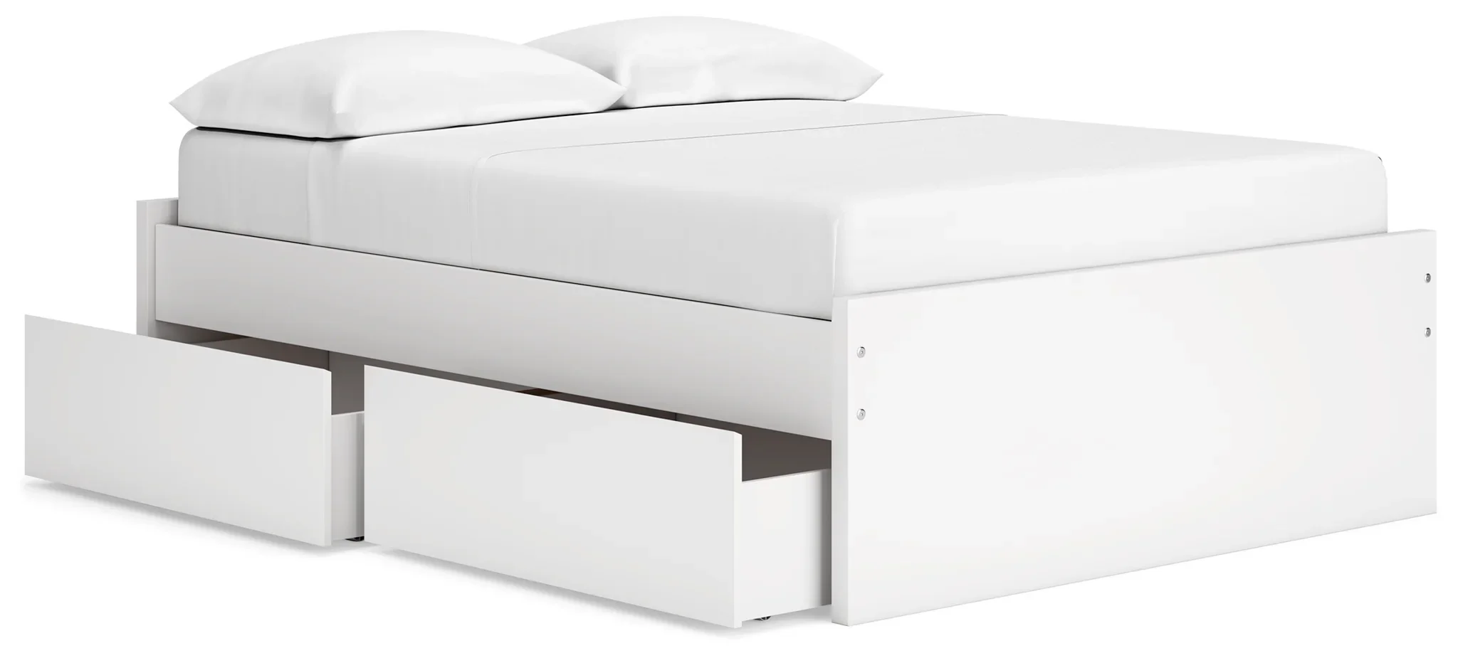 Onita - White - Full Platform Bed With 2 Side Storage - Image 4