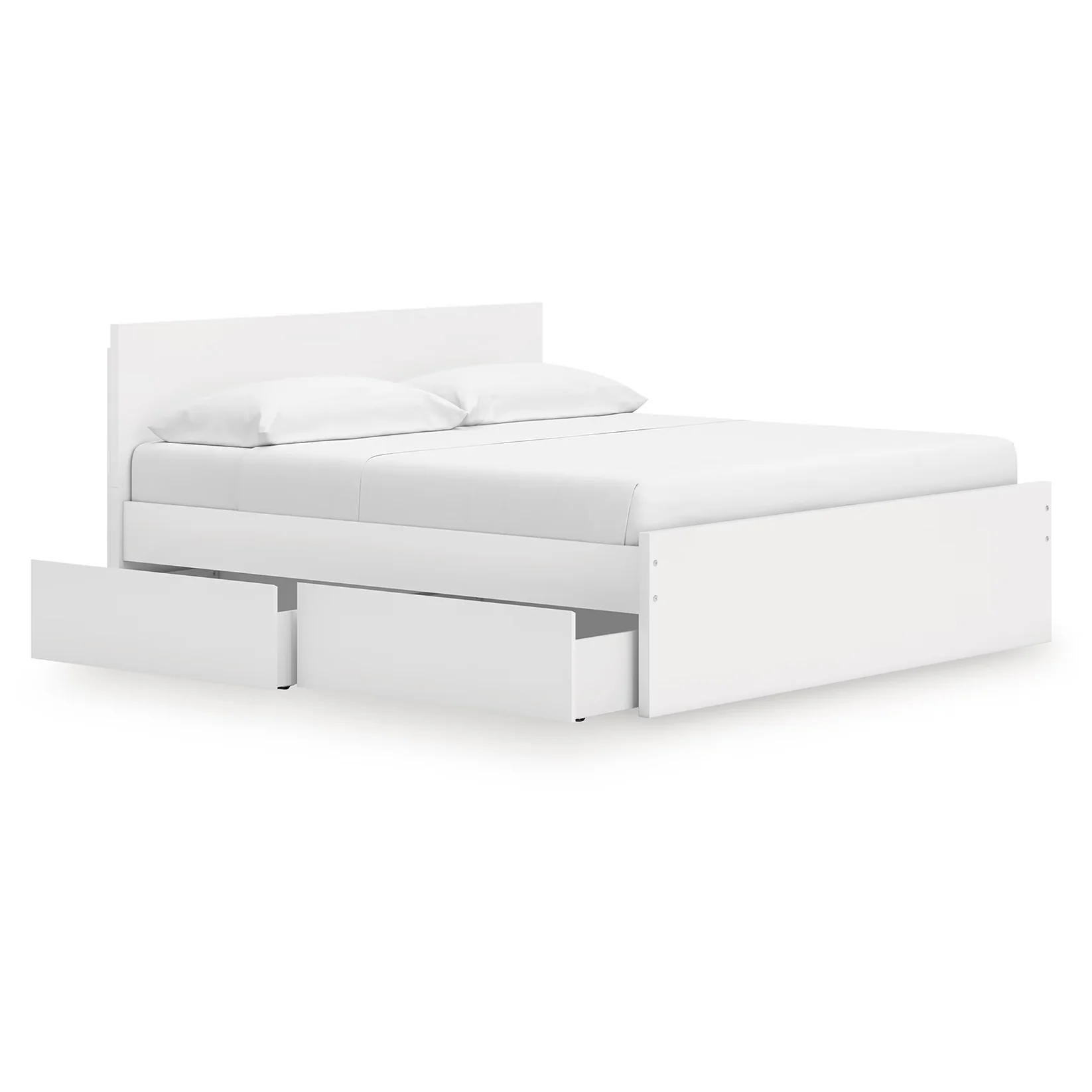 Onita - White - King Panel Platform Bed With Storage - Image 3