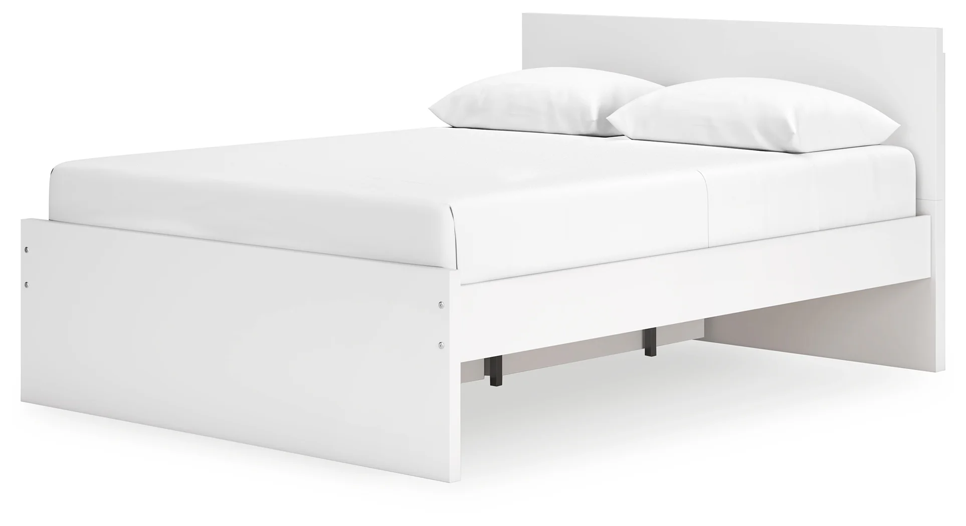 Onita - White - Queen Panel Platform Bed With 1 Side Storage - Image 2