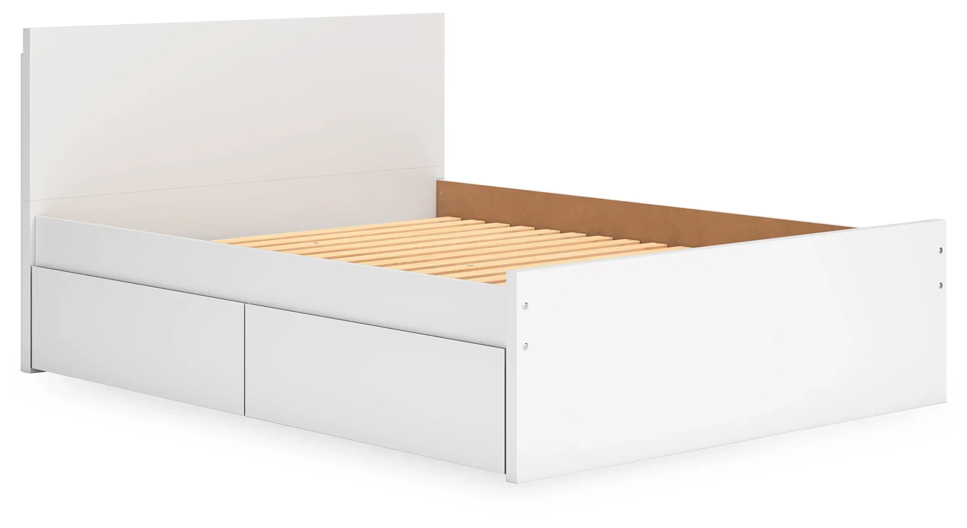 Onita - White - Queen Panel Platform Bed With 1 Side Storage - Image 8
