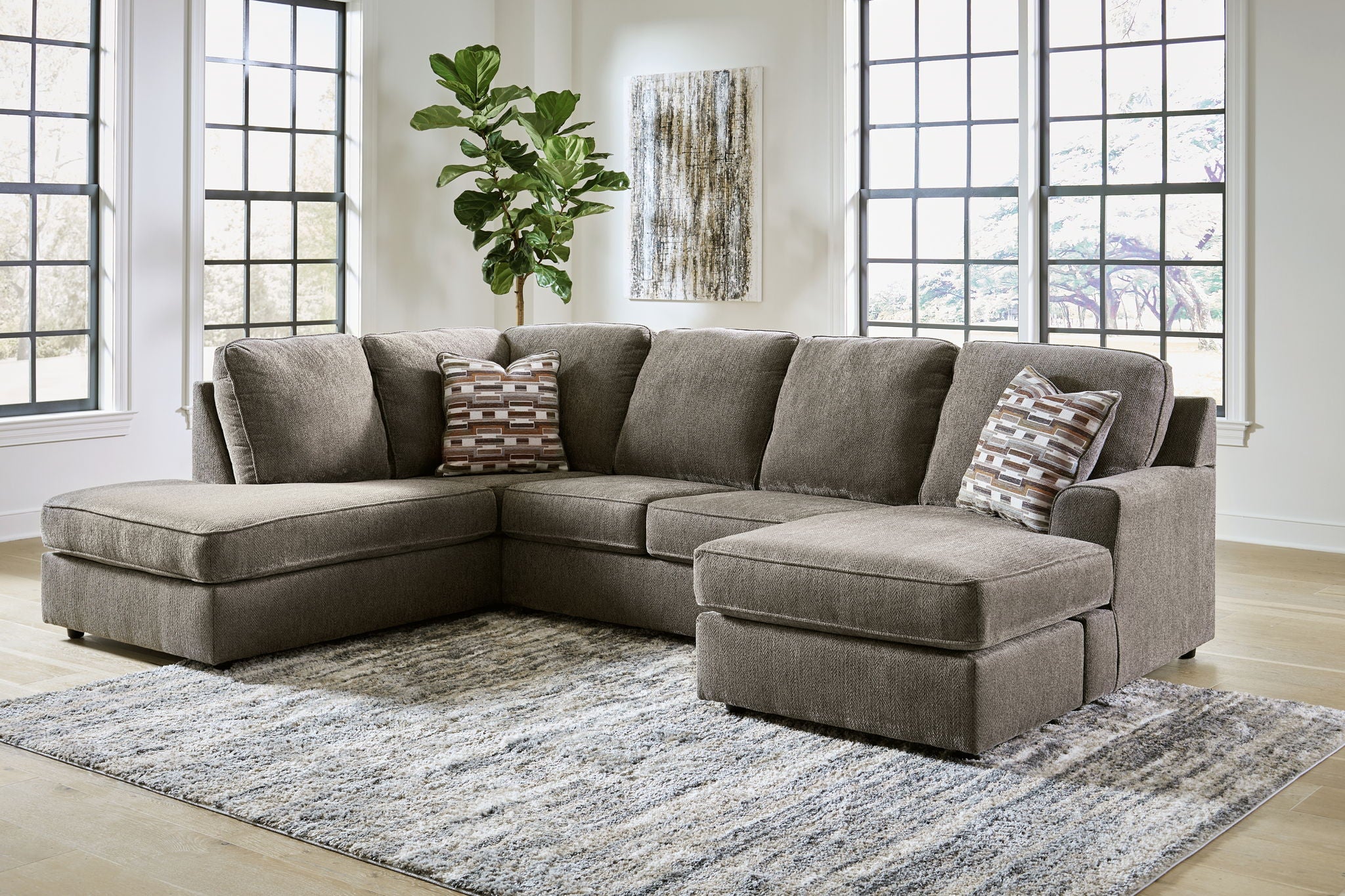 O'phannon - Putty - Left Arm Facing Corner Chaise 2 Pc Sectional - Image 2