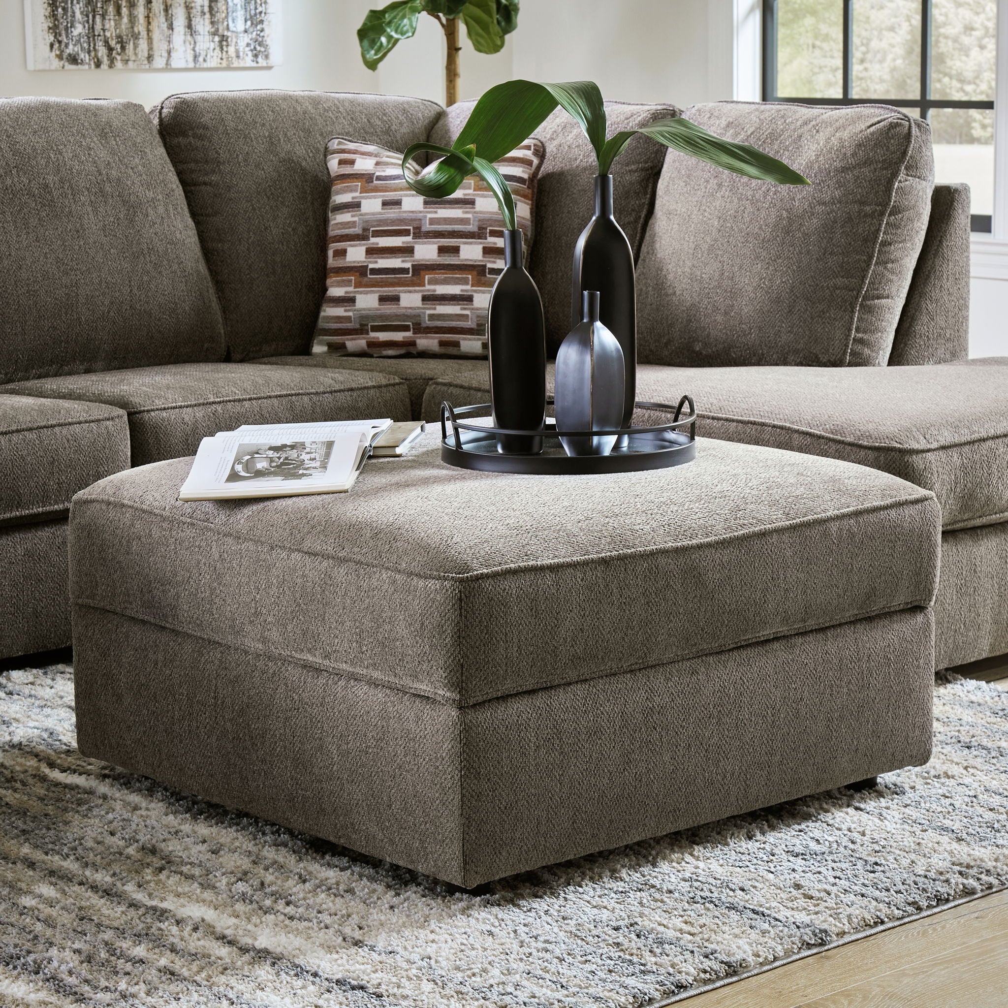 O'phannon - Putty - Ottoman With Storage - Image 2